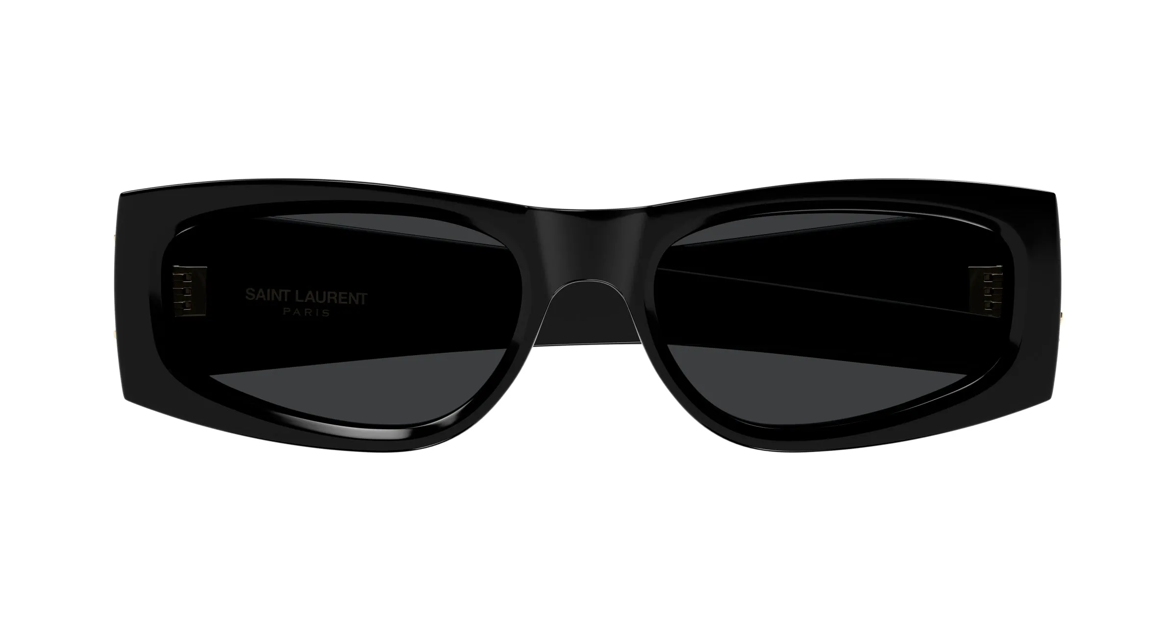 SAINT LAURENT SL M140/F 001 Occhiali da sole Acetato Nero Nero Squadrata - immagine 2