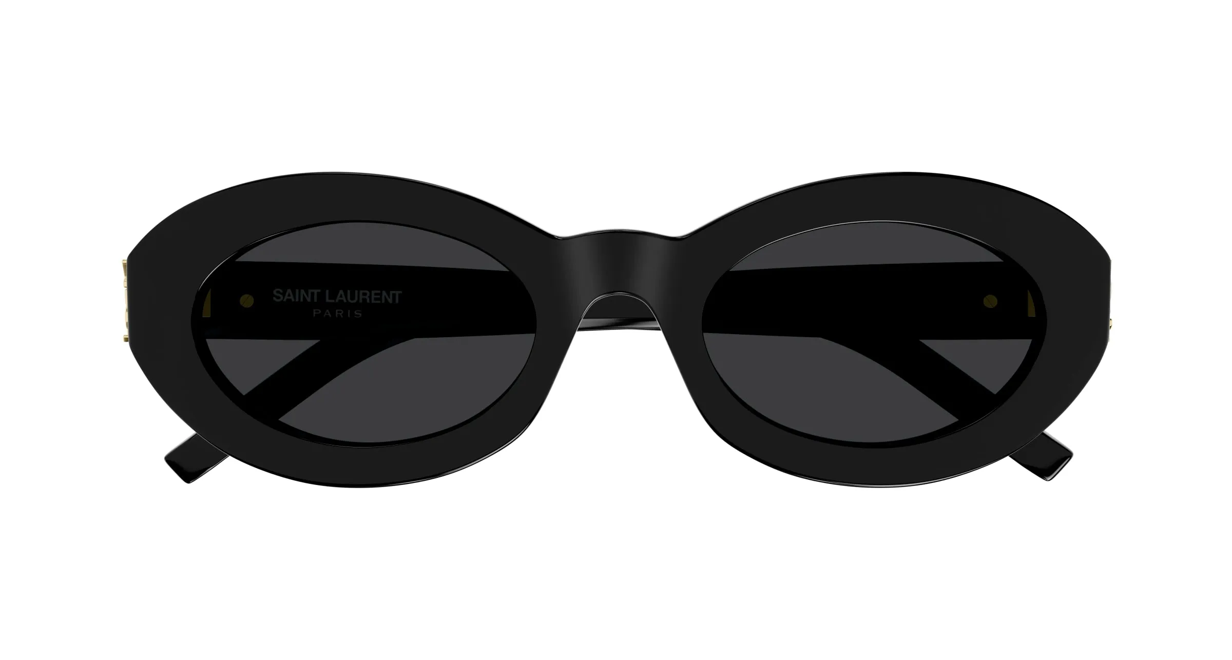 SAINT LAURENT SL M136/F 001 Occhiali da sole Acetato Nero Nero Rotonda - immagine 2