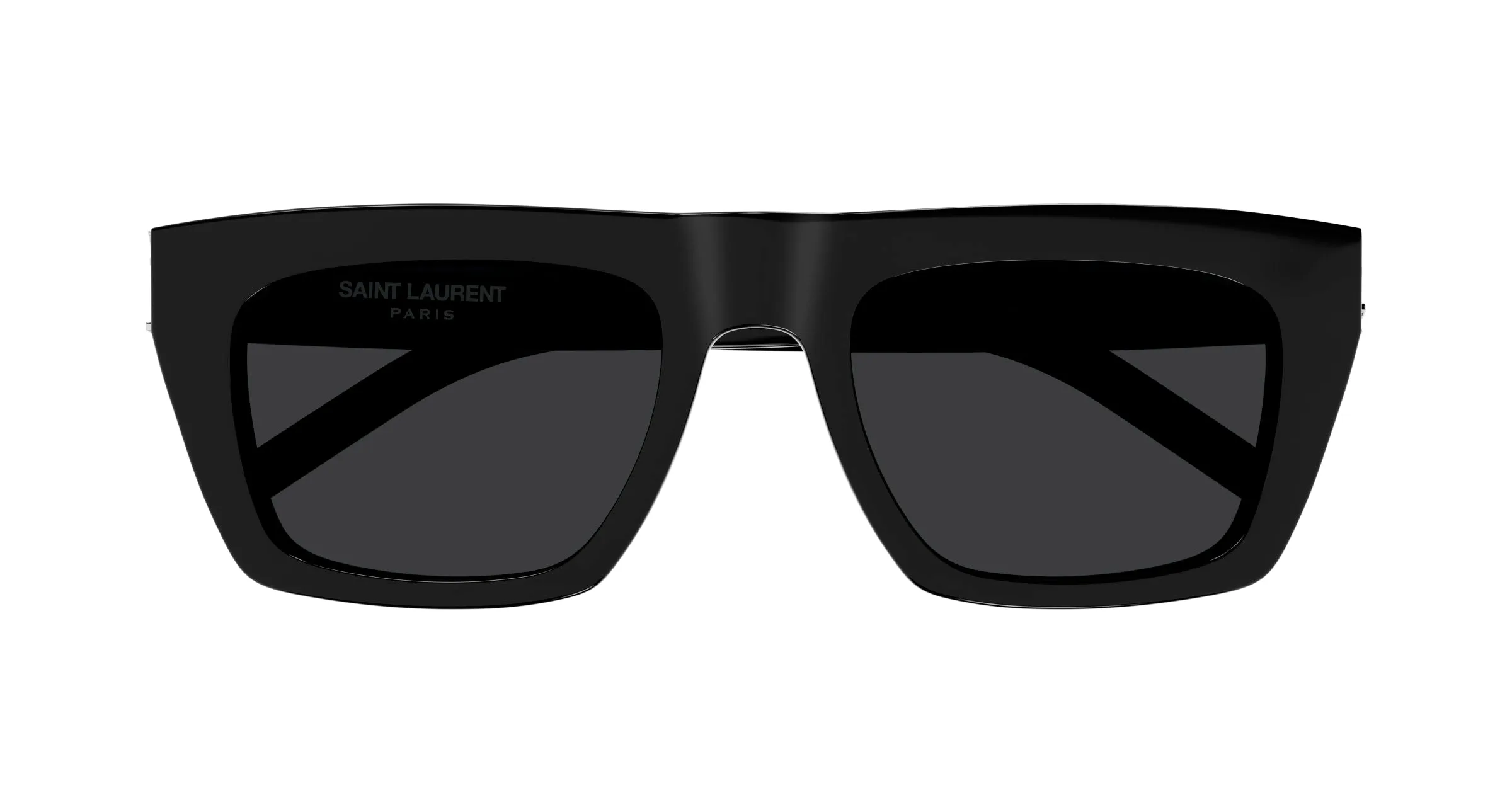 SAINT LAURENT SL M131/F 001 Occhiali da sole Acetato Nero Nero Geometrica - immagine 2