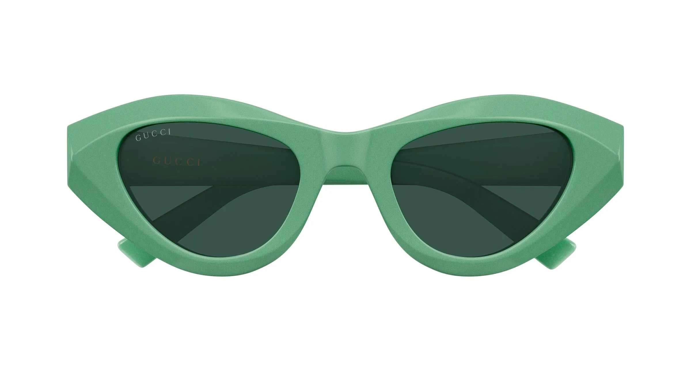 Gucci GG2201S 005 Occhiali da sole Acetato Verde Verde Geometrica - immagine 2