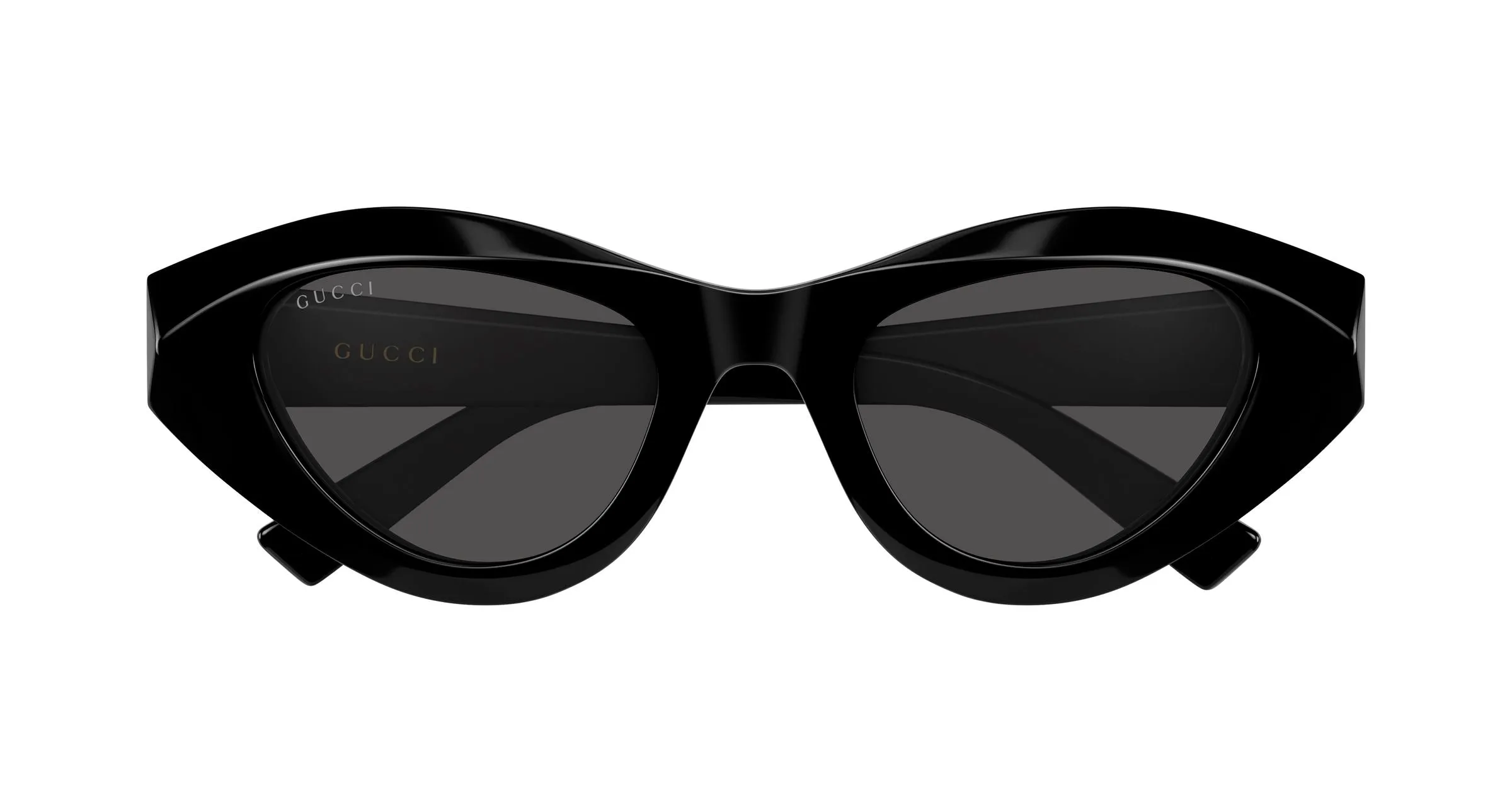 Gucci GG2201S 001 Occhiali da sole Acetato Nero Grigio Geometrica - immagine 2