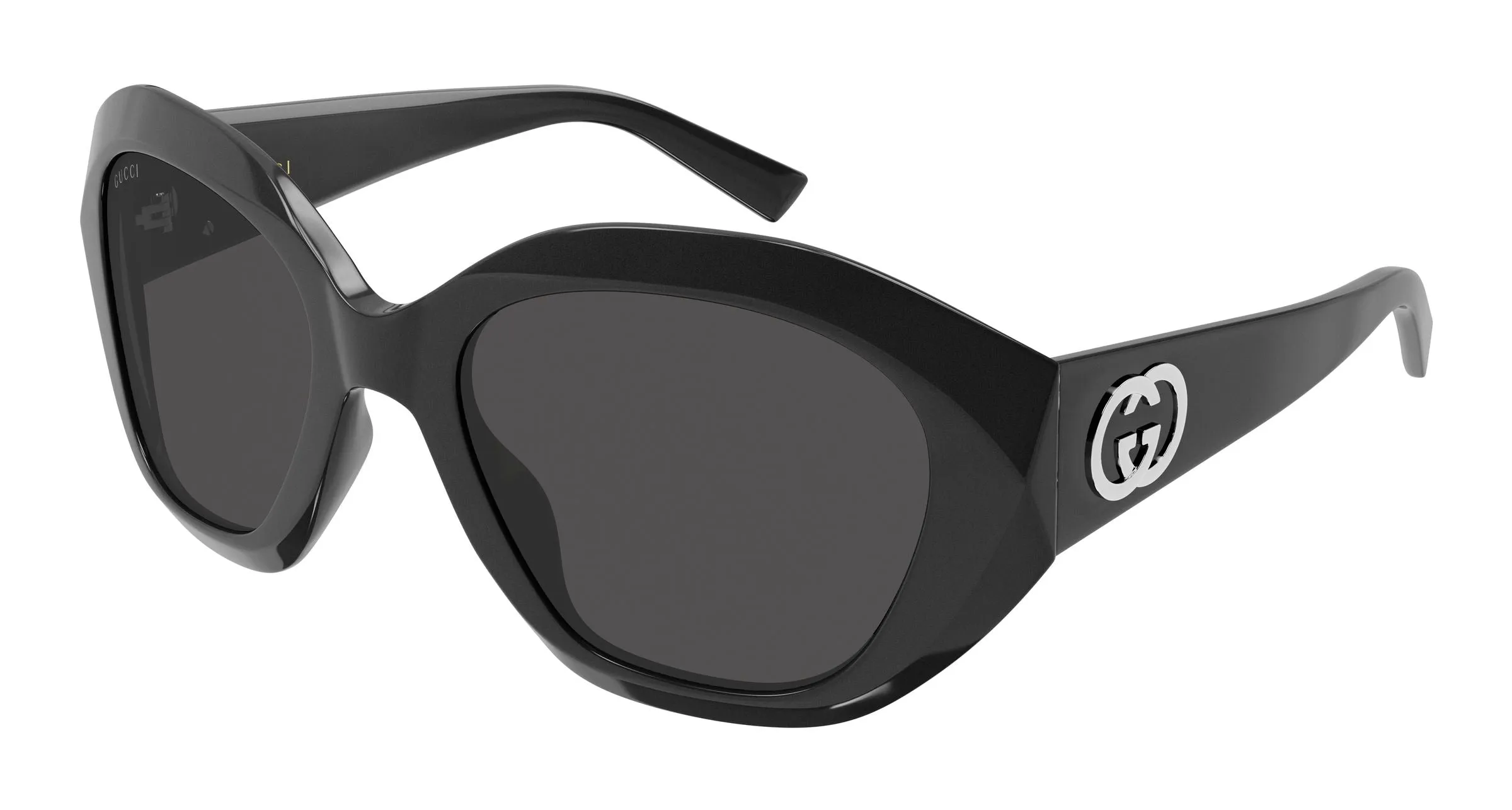 Gucci GG2200S 003 Occhiali da sole Acetato Grigio Grigio Geometrica - immagine 1