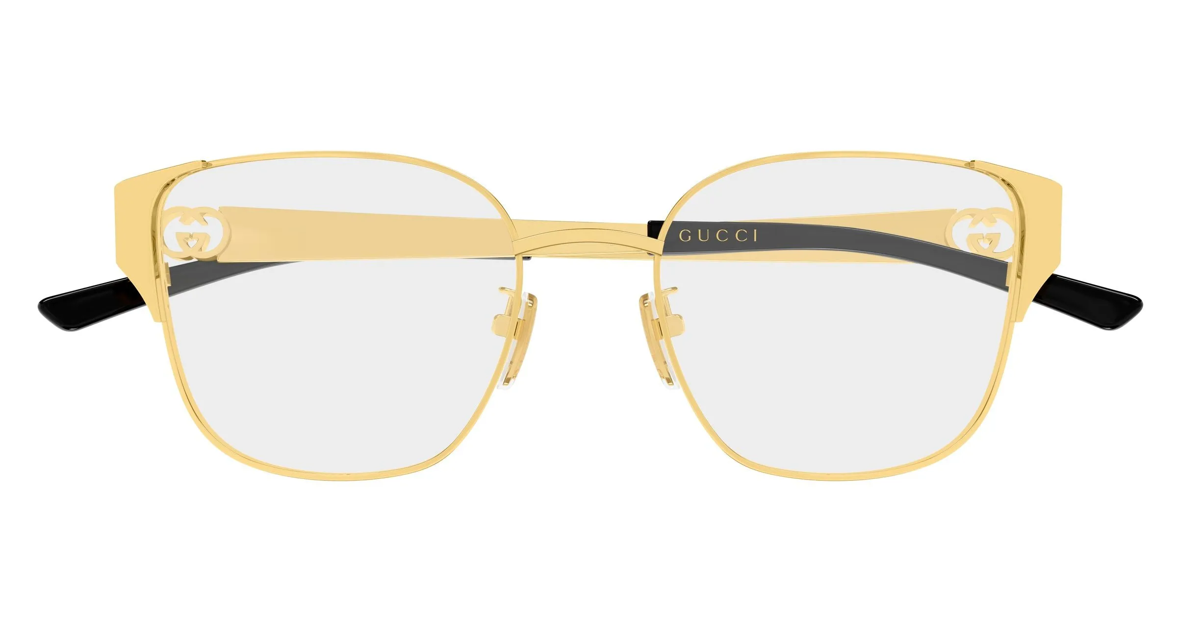 Gucci GG2199OL 001 Montature da vista Metallo Oro Trasparente Geometrica - immagine 2