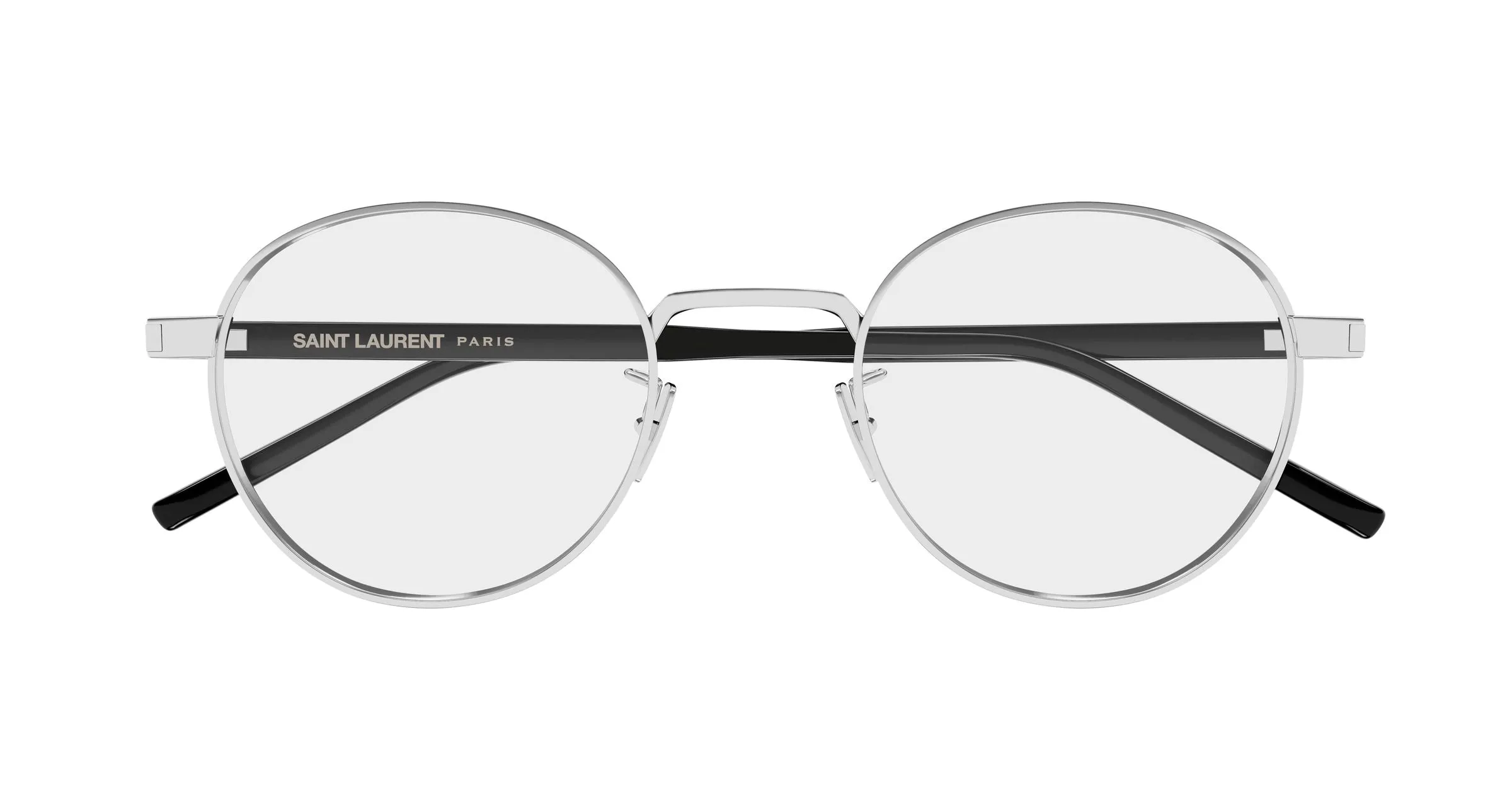 SAINT LAURENT SL 848/J 002 Montature da vista Metallo Argento Trasparente Rotonda - immagine 2