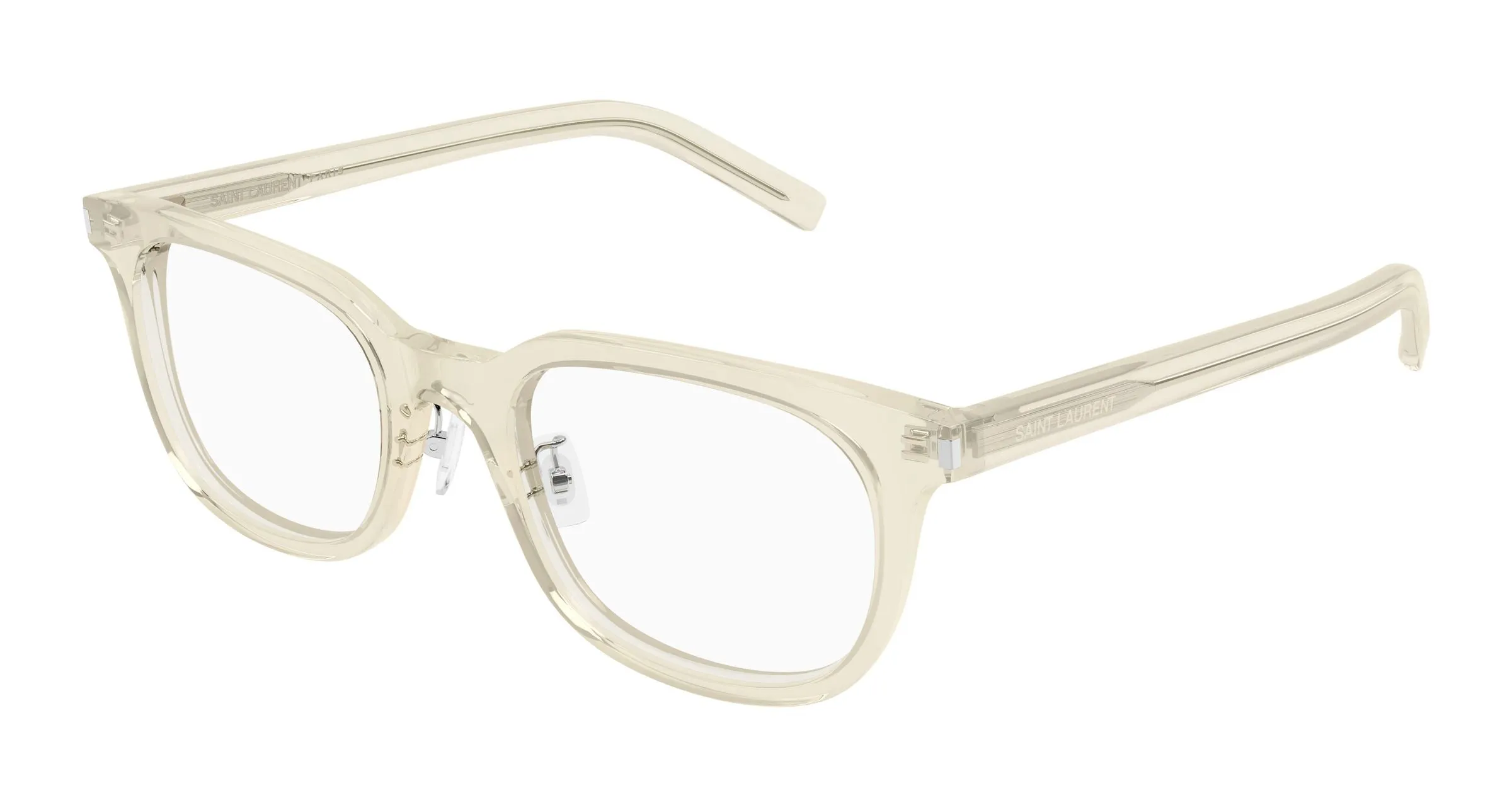 SAINT LAURENT SL 840/J 004 Montature da vista Acetato Giallo Trasparente Squadrata - immagine 1