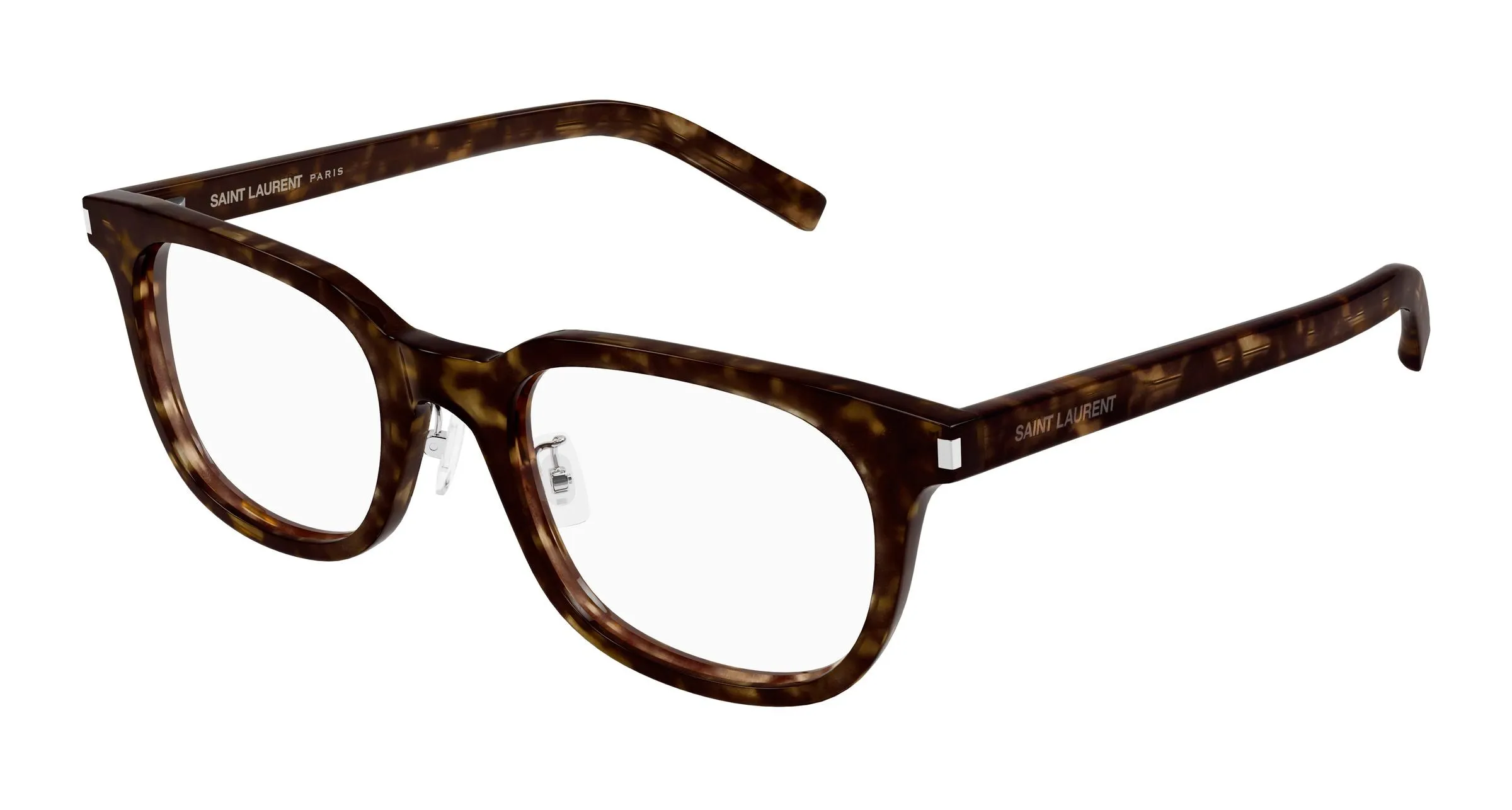 SAINT LAURENT SL 840/J 002 Montature da vista Acetato Havana Trasparente Squadrata - immagine 1