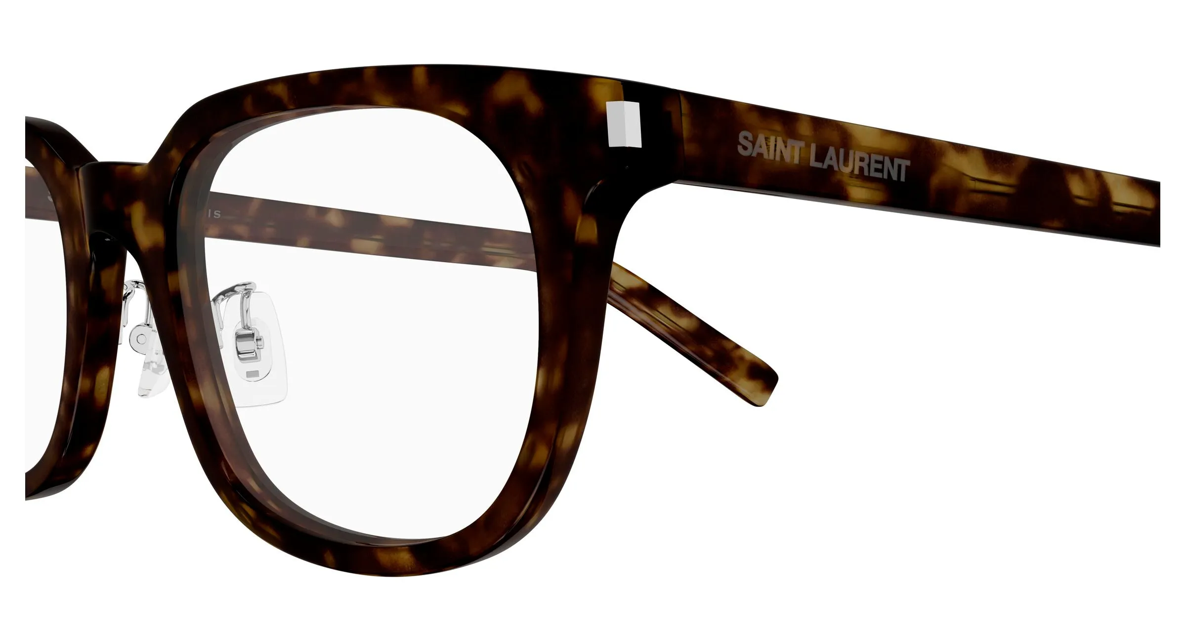 SAINT LAURENT SL 840/J 002 Montature da vista Acetato Havana Trasparente Squadrata - immagine 3