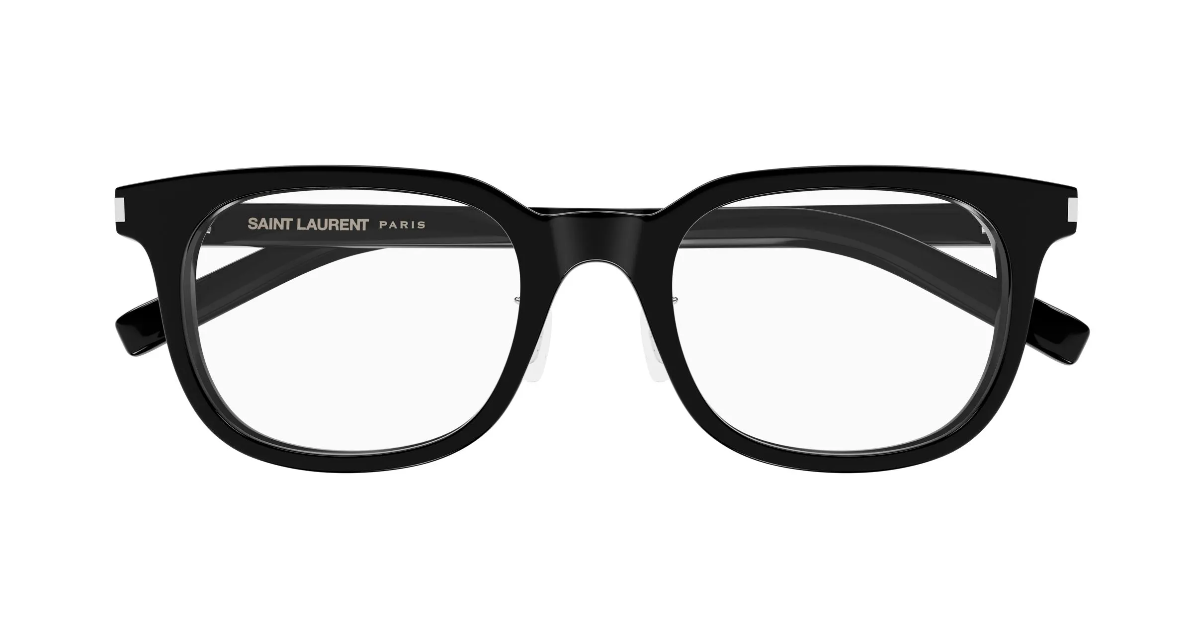 SAINT LAURENT SL 840/J 001 Montature da vista Acetato Nero Trasparente Squadrata - immagine 2