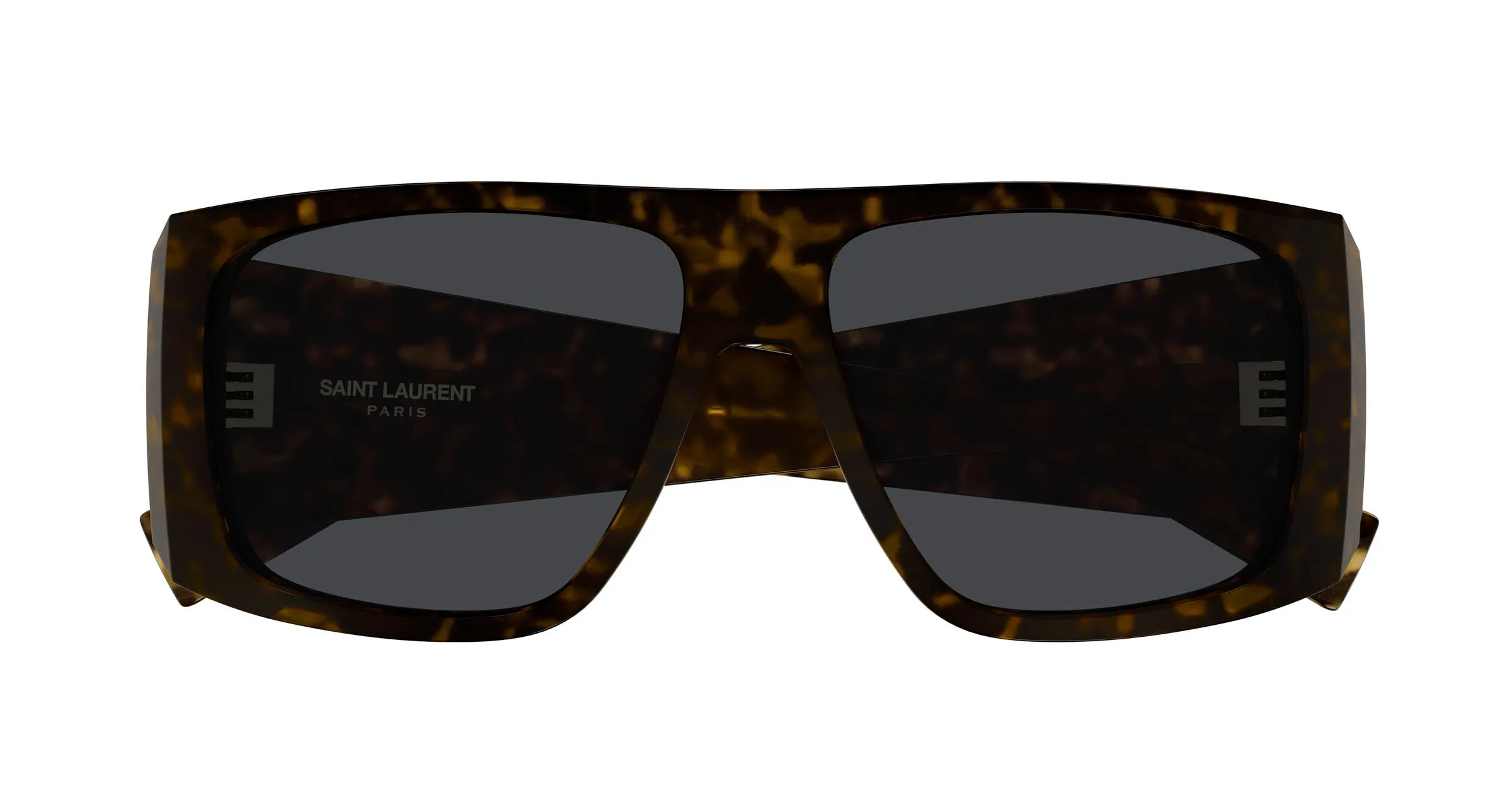 SAINT LAURENT SL 832/F 002 Occhiali da sole Acetato Havana Grigio Squadrata - immagine 2