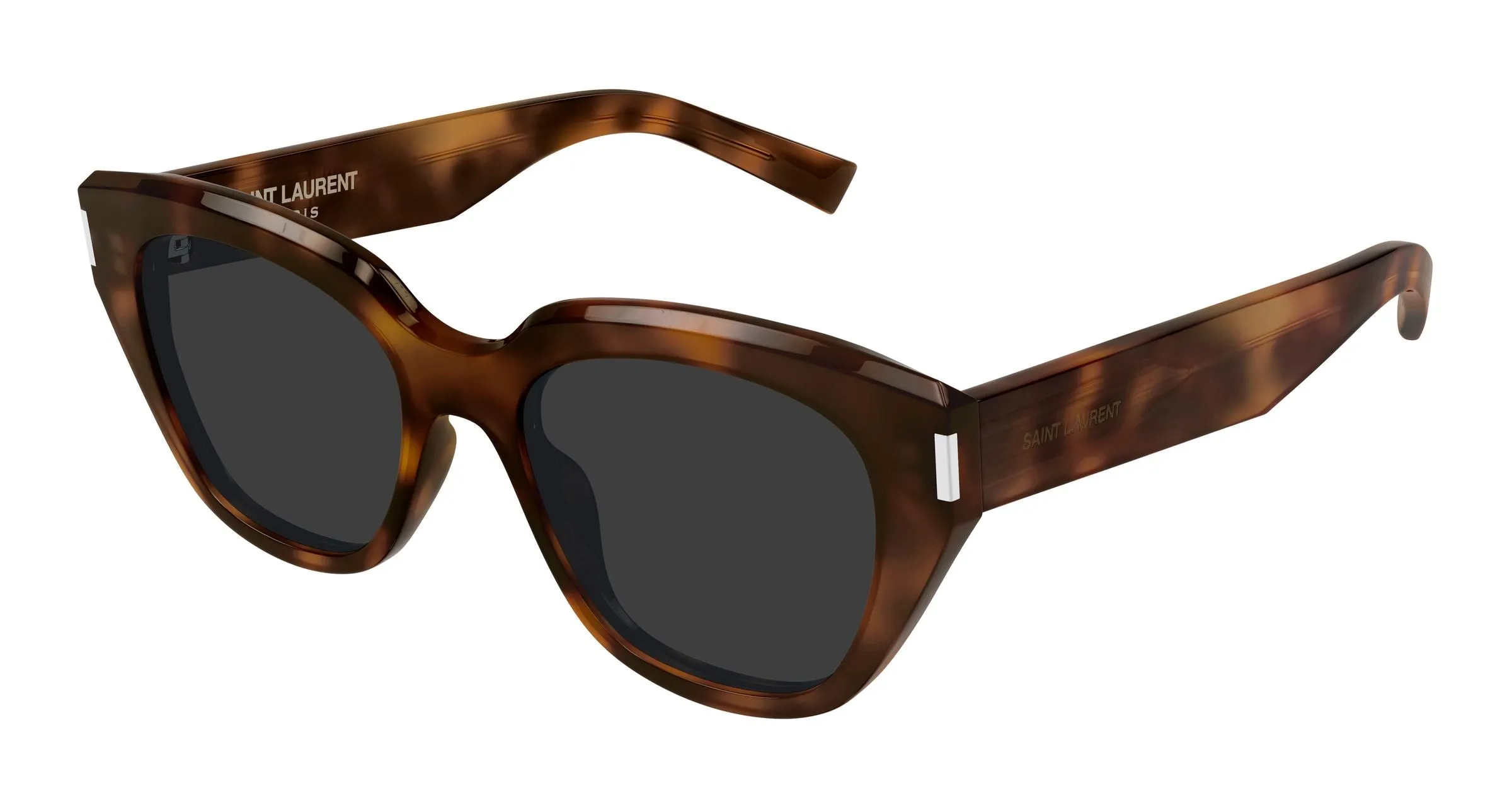 SAINT LAURENT SL 827/K 002 Occhiali da sole Acetato Havana Grigio Cat Eye - immagine 1