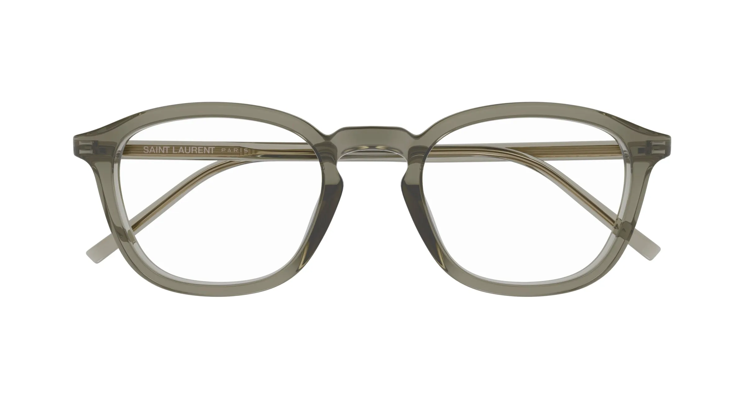 SAINT LAURENT SL 793/J 003 Montature da vista Acetato Marrone Trasparente Rotonda - immagine 2