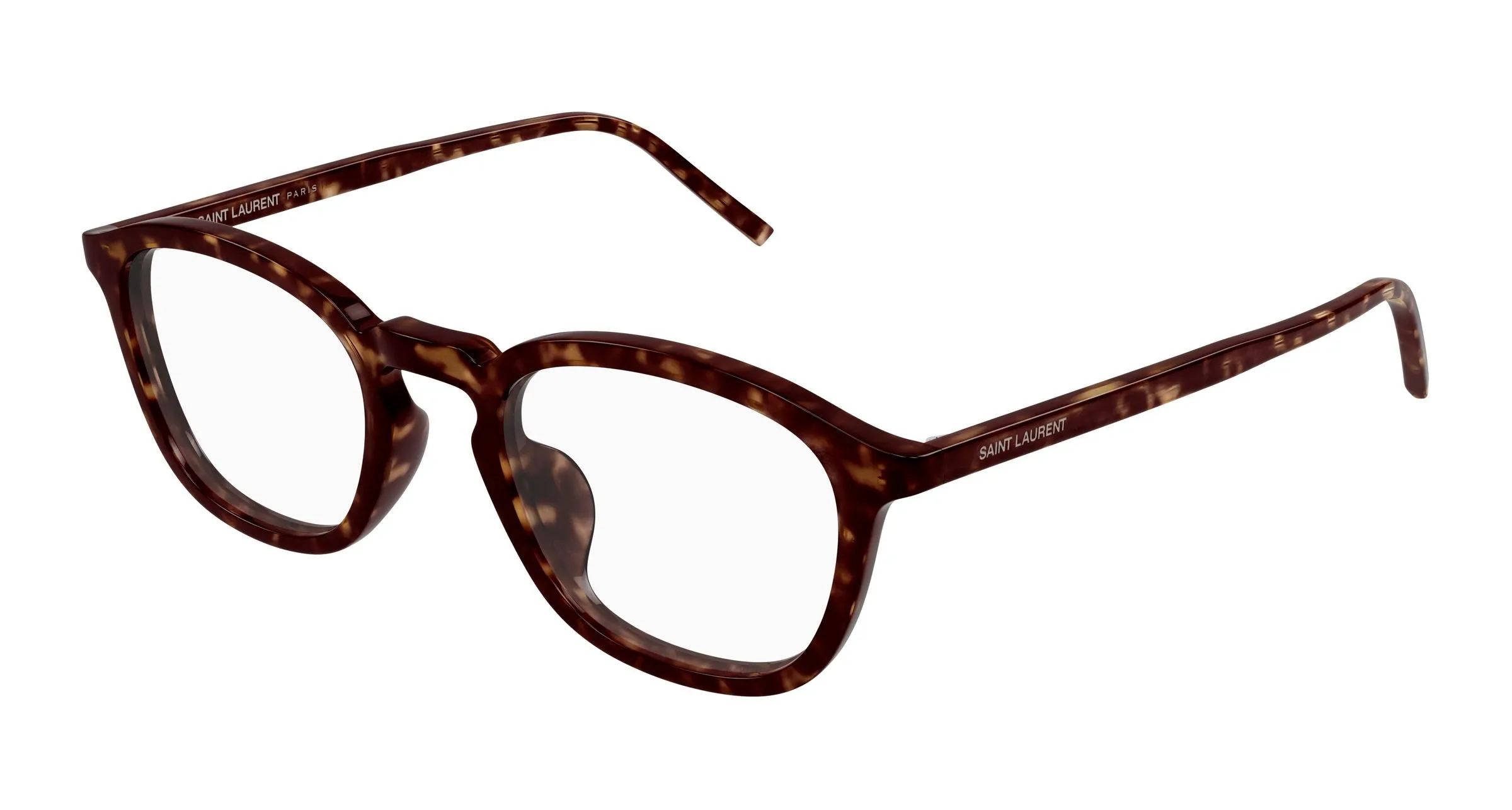 SAINT LAURENT SL 793/J 002 Montature da vista Acetato Havana Trasparente Rotonda - immagine 1