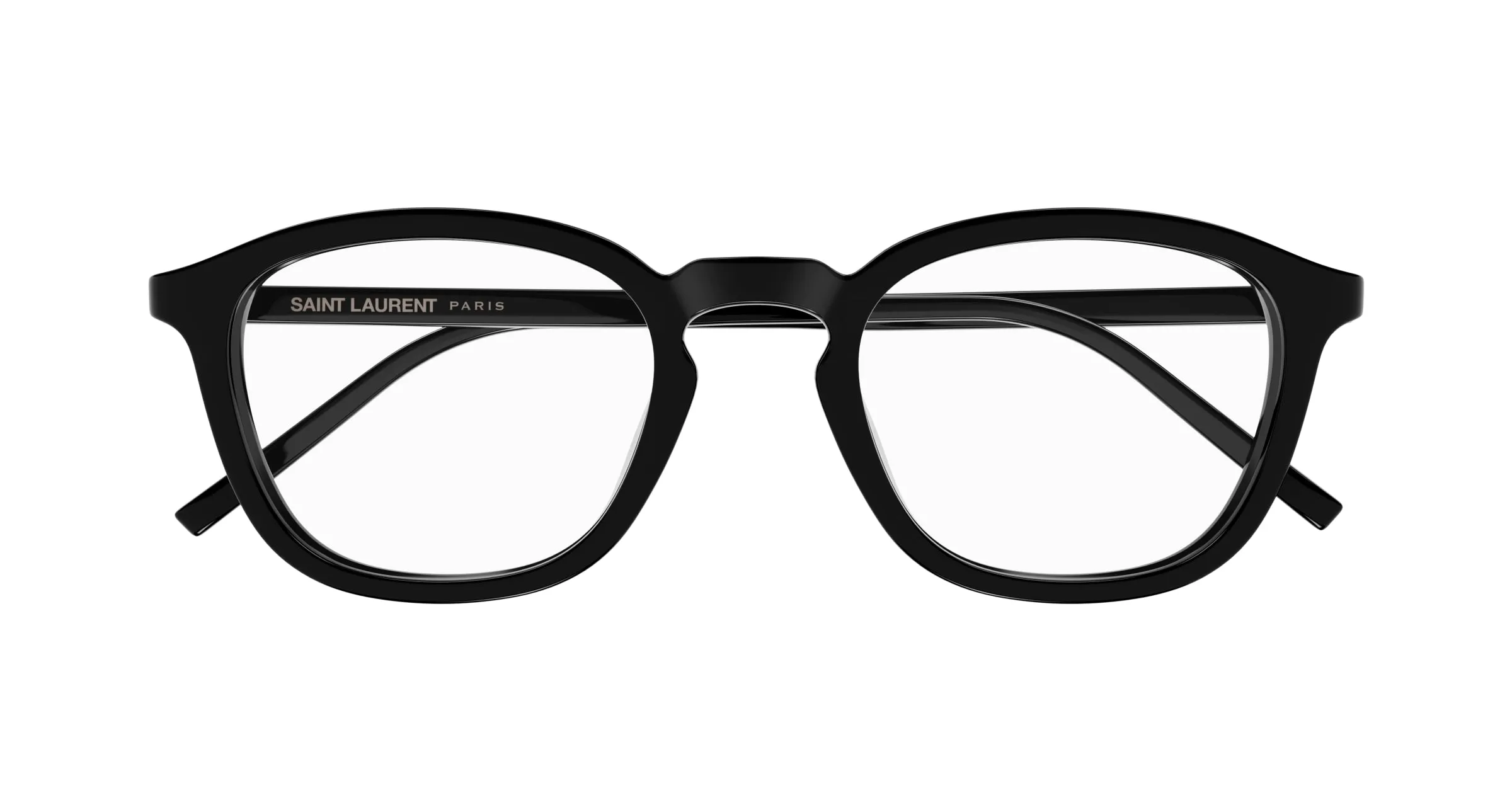 SAINT LAURENT SL 793/J 001 Montature da vista Acetato Nero Trasparente Rotonda - immagine 2