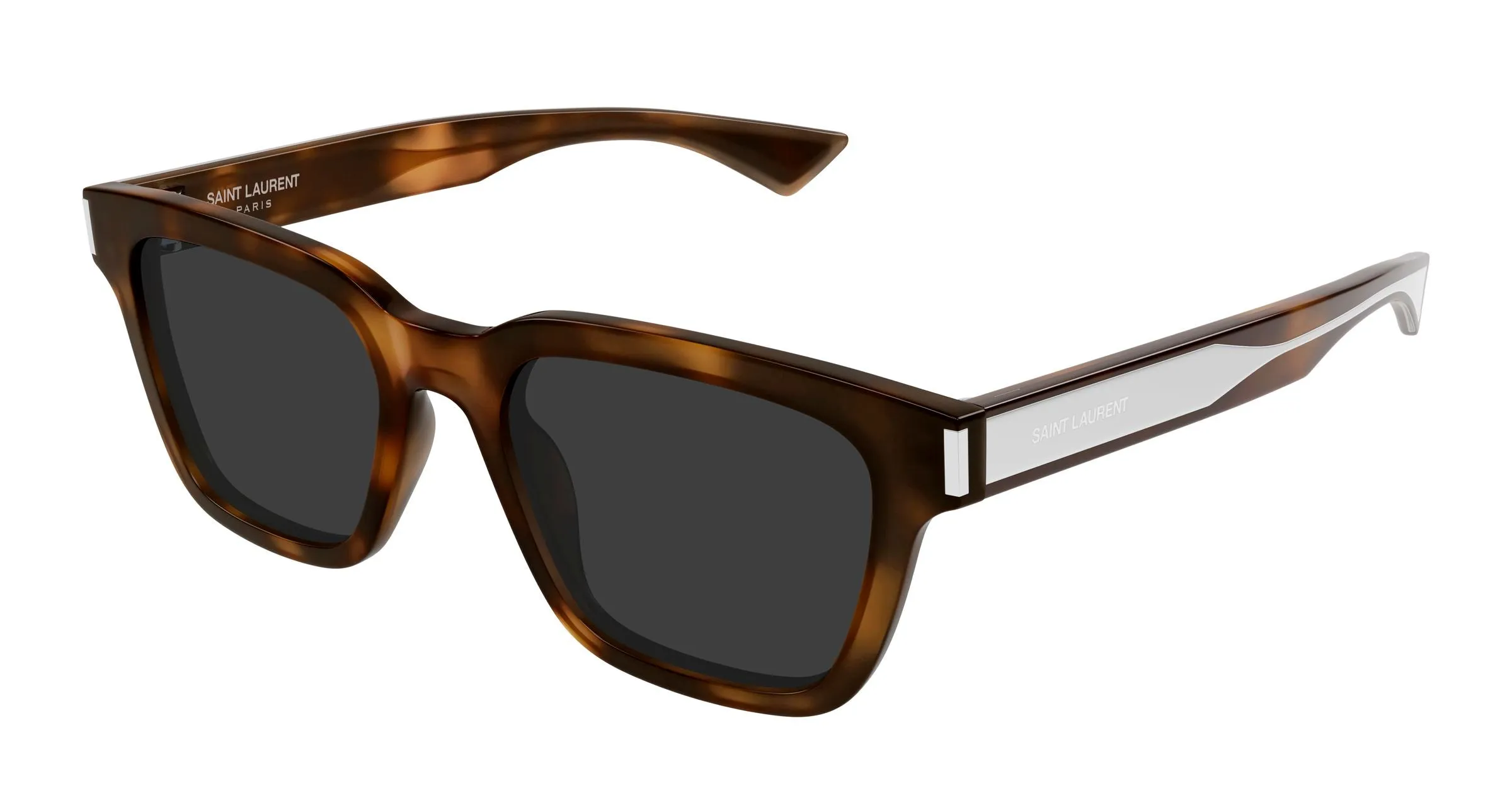 SAINT LAURENT SL 790/F 003 Occhiali da sole Acetato Havana Grigio Squadrata - immagine 1
