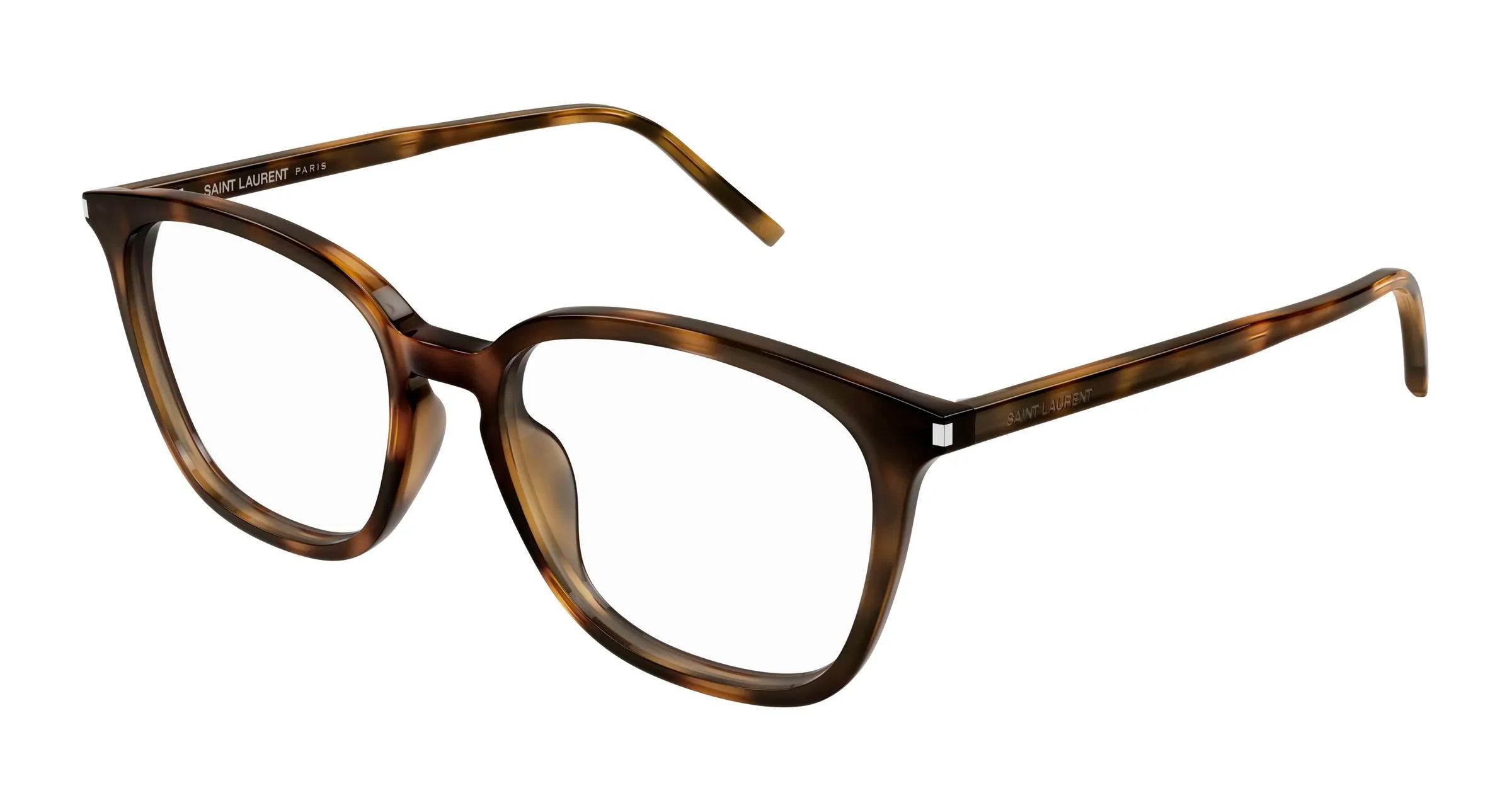 SAINT LAURENT SL 783/F 003 Montature da vista Acetato Havana Trasparente Rotonda - immagine 1