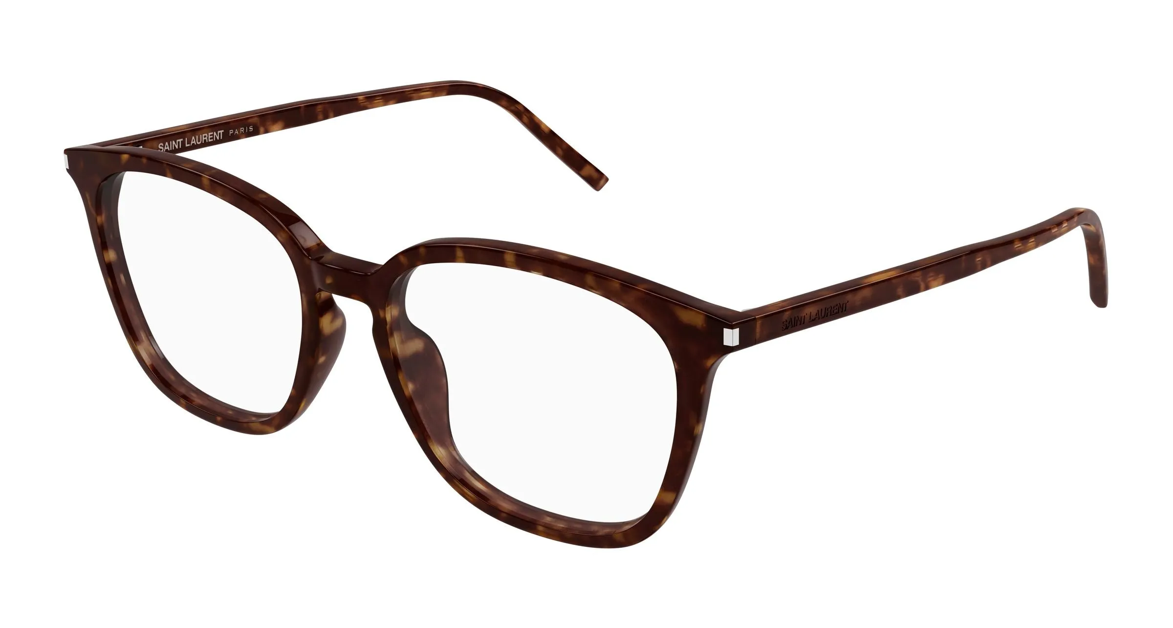 SAINT LAURENT SL 783/F 002 Montature da vista Acetato Havana Trasparente Rotonda - immagine 1
