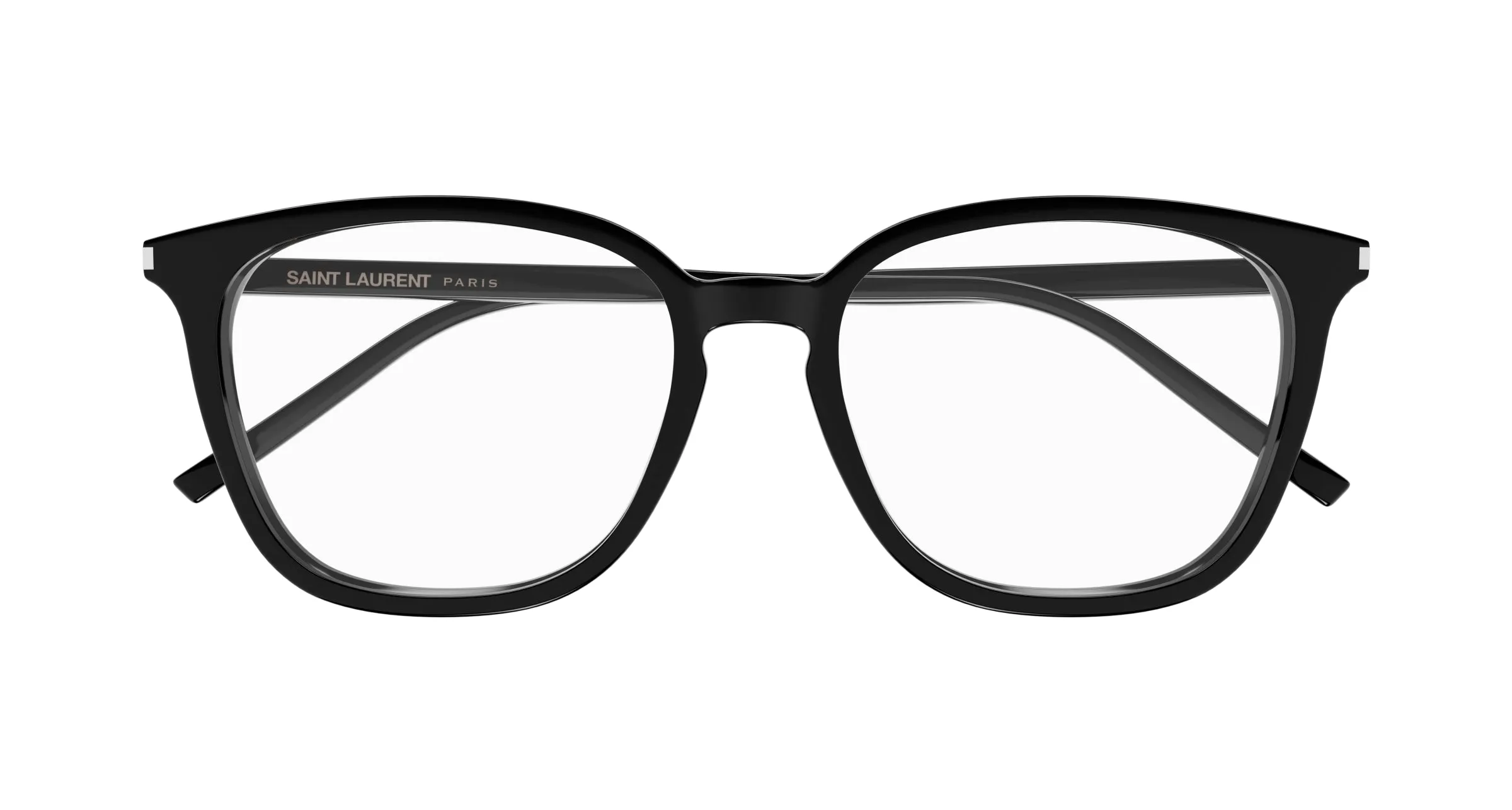 SAINT LAURENT SL 783/F 001 Montature da vista Acetato Nero Trasparente Rotonda - immagine 2