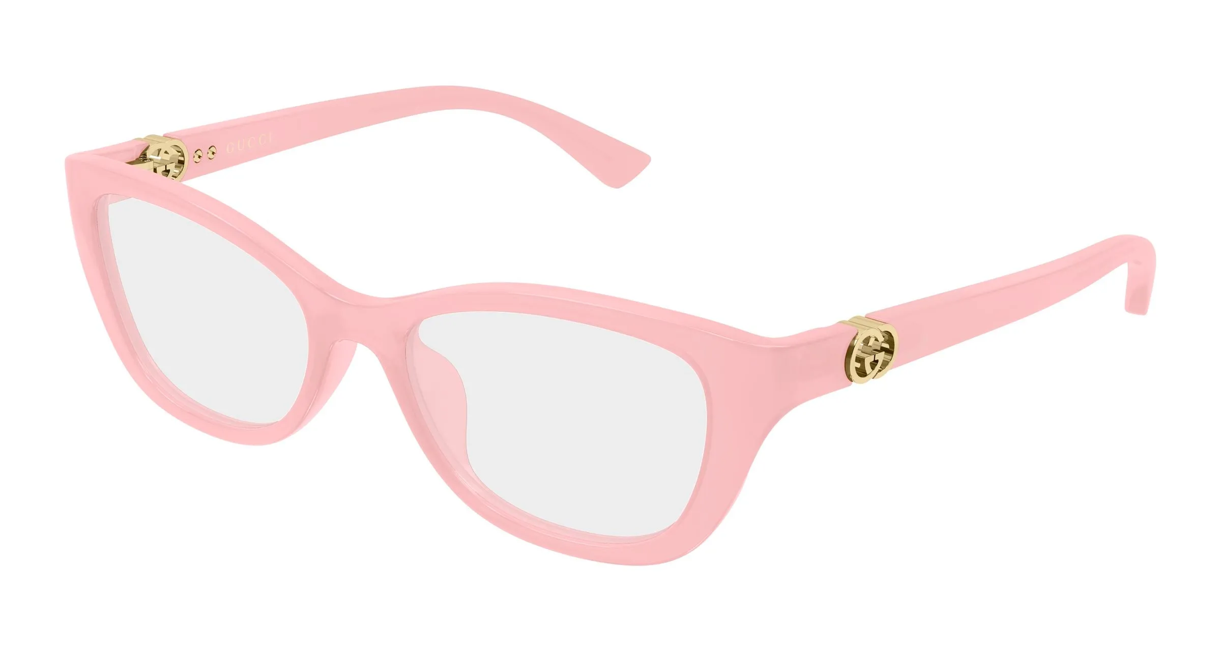 Gucci GG2196OL 007 Montature da vista Iniettato Rosa Trasparente Cat Eye - immagine 1