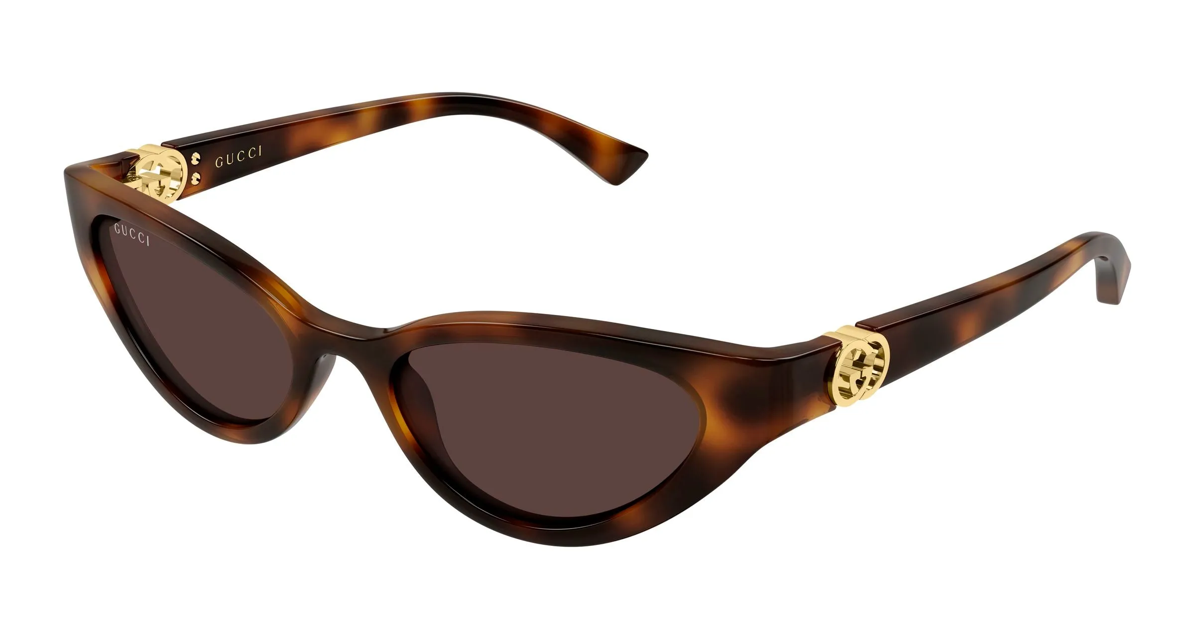 Gucci GG2194S 002 Occhiali da sole Iniettato Havana Marrone Cat Eye - immagine 1