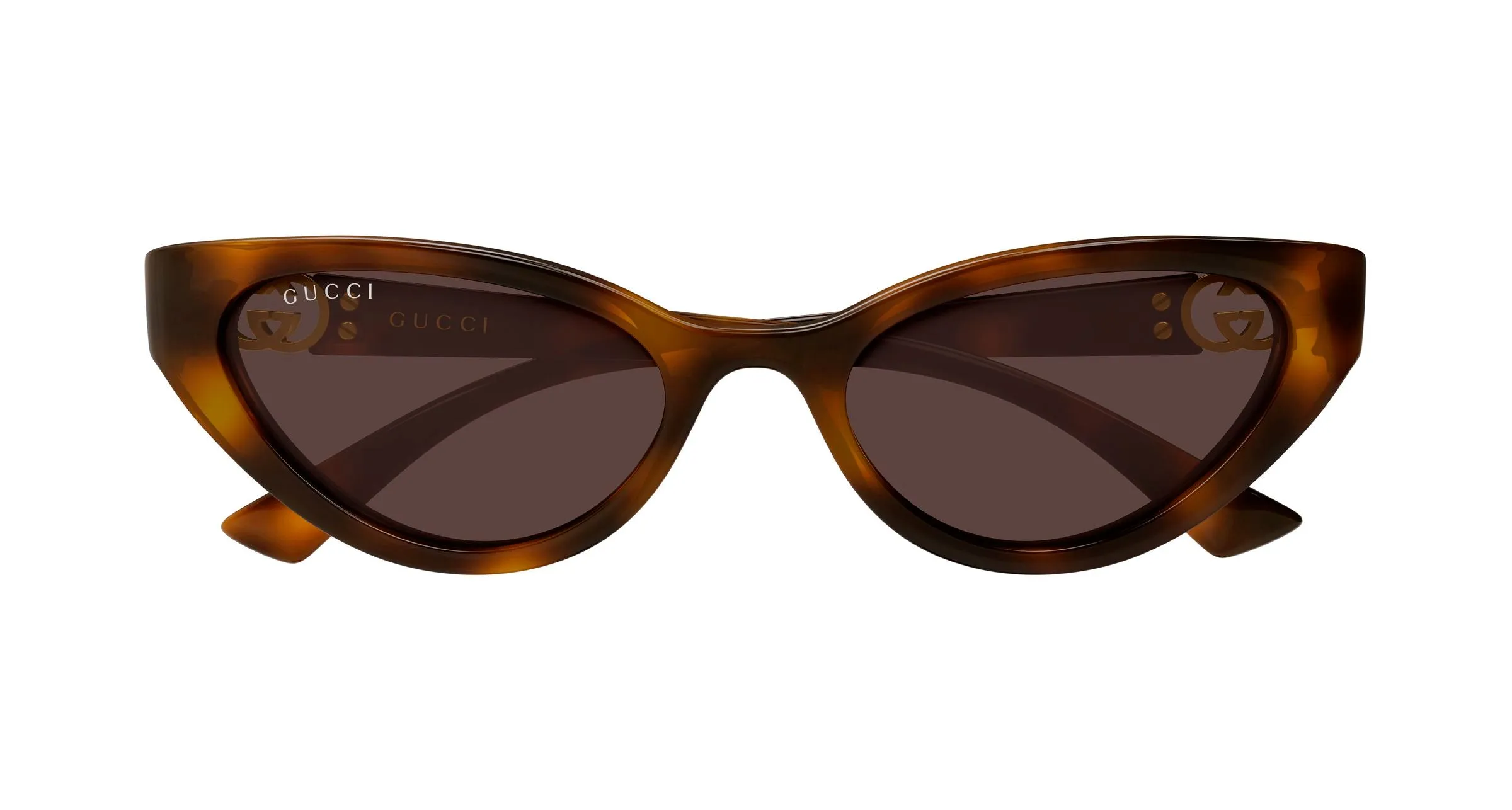 Gucci GG2194S 002 Occhiali da sole Iniettato Havana Marrone Cat Eye - immagine 2