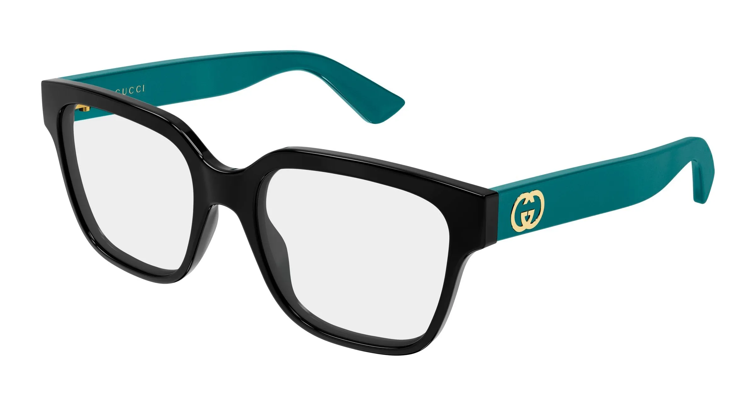 Gucci GG2193O 003 Montature da vista Iniettato Nero Trasparente Squadrata - immagine 1