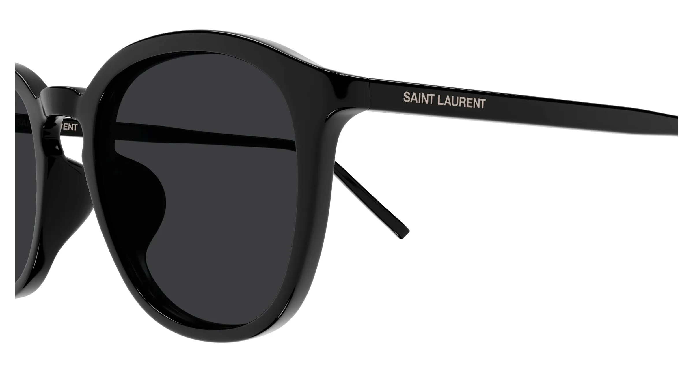 SAINT LAURENT SL 782/K 001 Occhiali da sole Acetato Nero Nero Rotonda - immagine 3