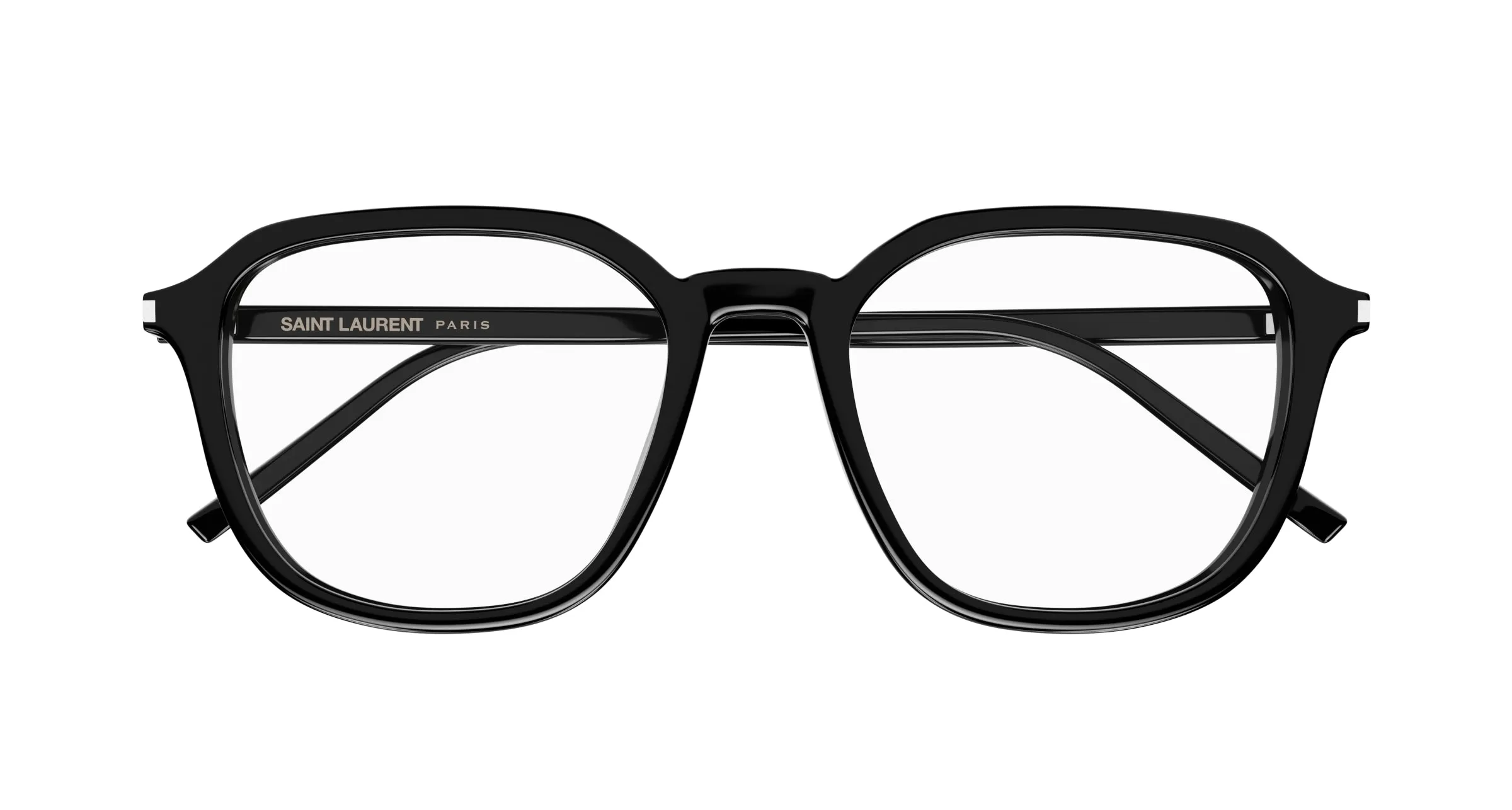 SAINT LAURENT SL 726/F 001 Montature da vista Acetato Nero Trasparente Squadrata - immagine 2