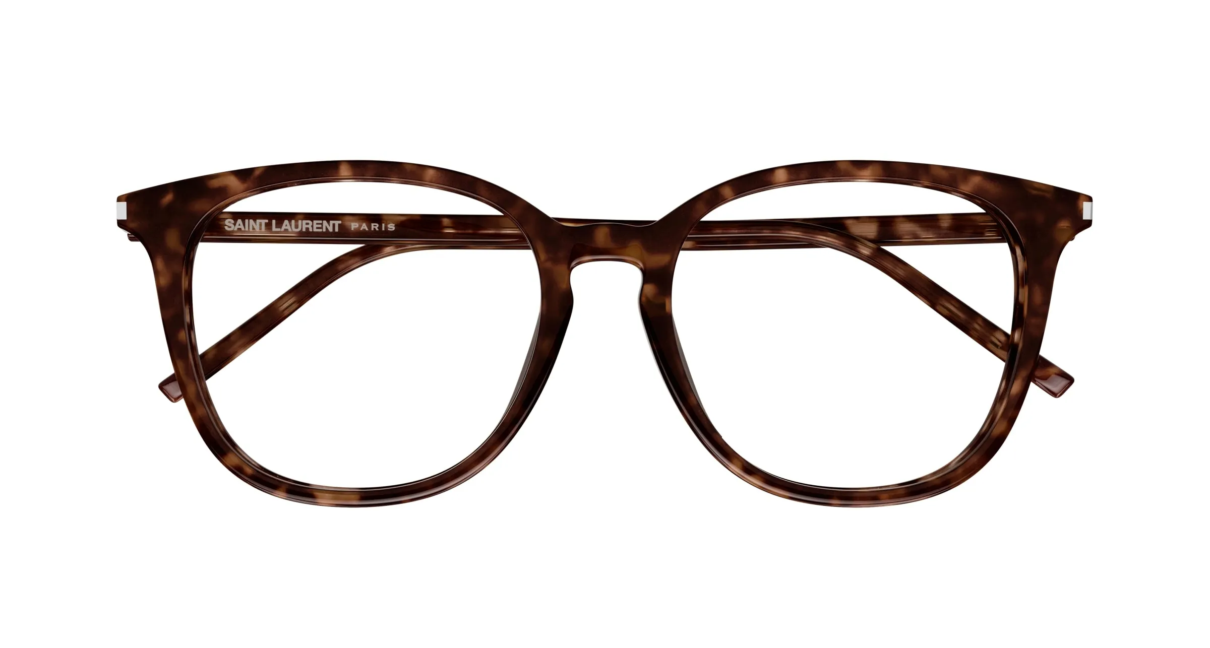 SAINT LAURENT SL 724/F 002 Montature da vista Acetato Havana Trasparente Cat Eye - immagine 2