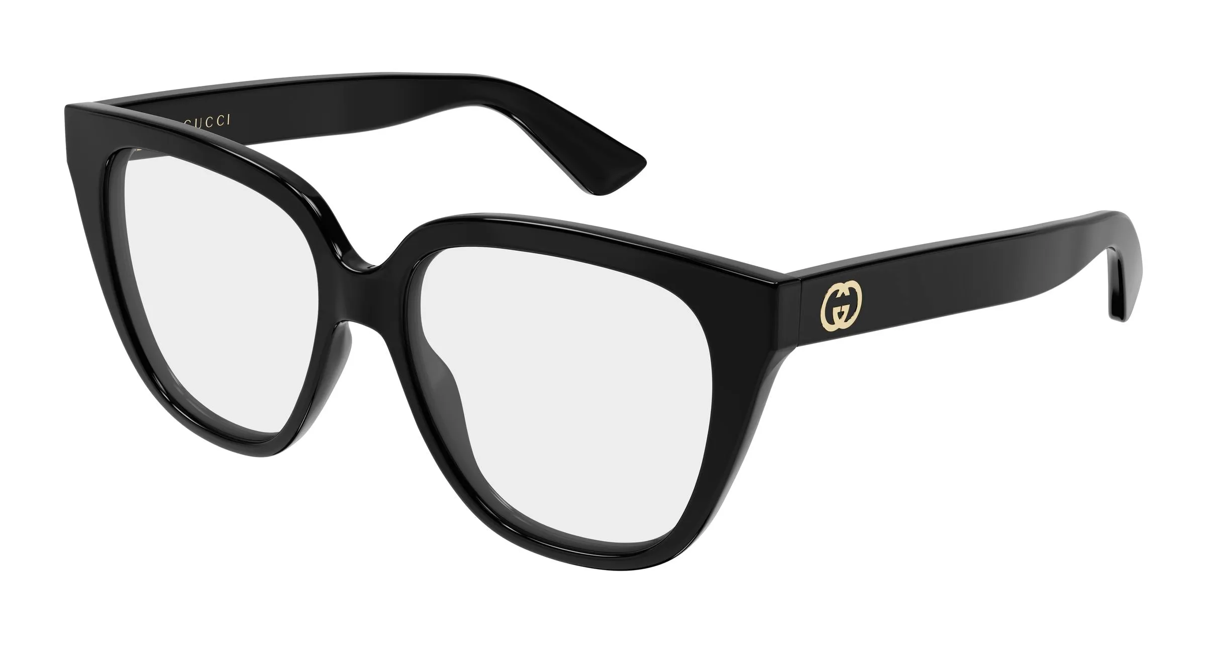 Gucci GG2191O 001 Montature da vista Iniettato Nero Trasparente Geometrica - immagine 1