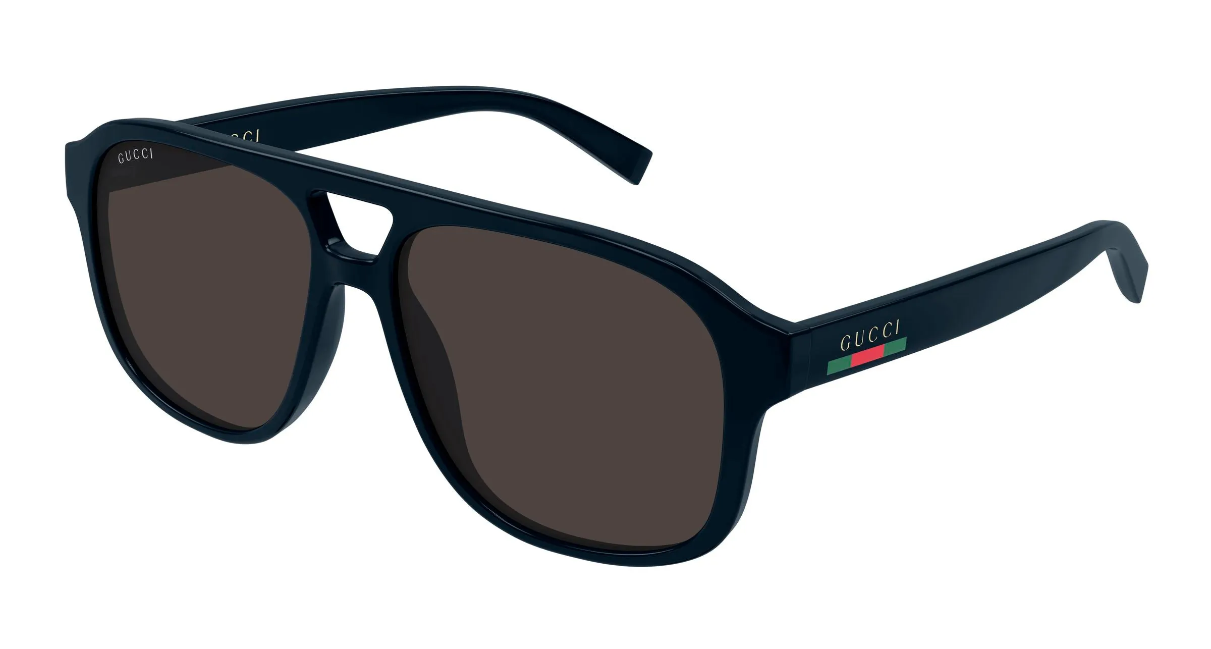 Gucci GG1856S 006 Occhiali da sole Iniettato Blu Grigio Pilot - immagine 1