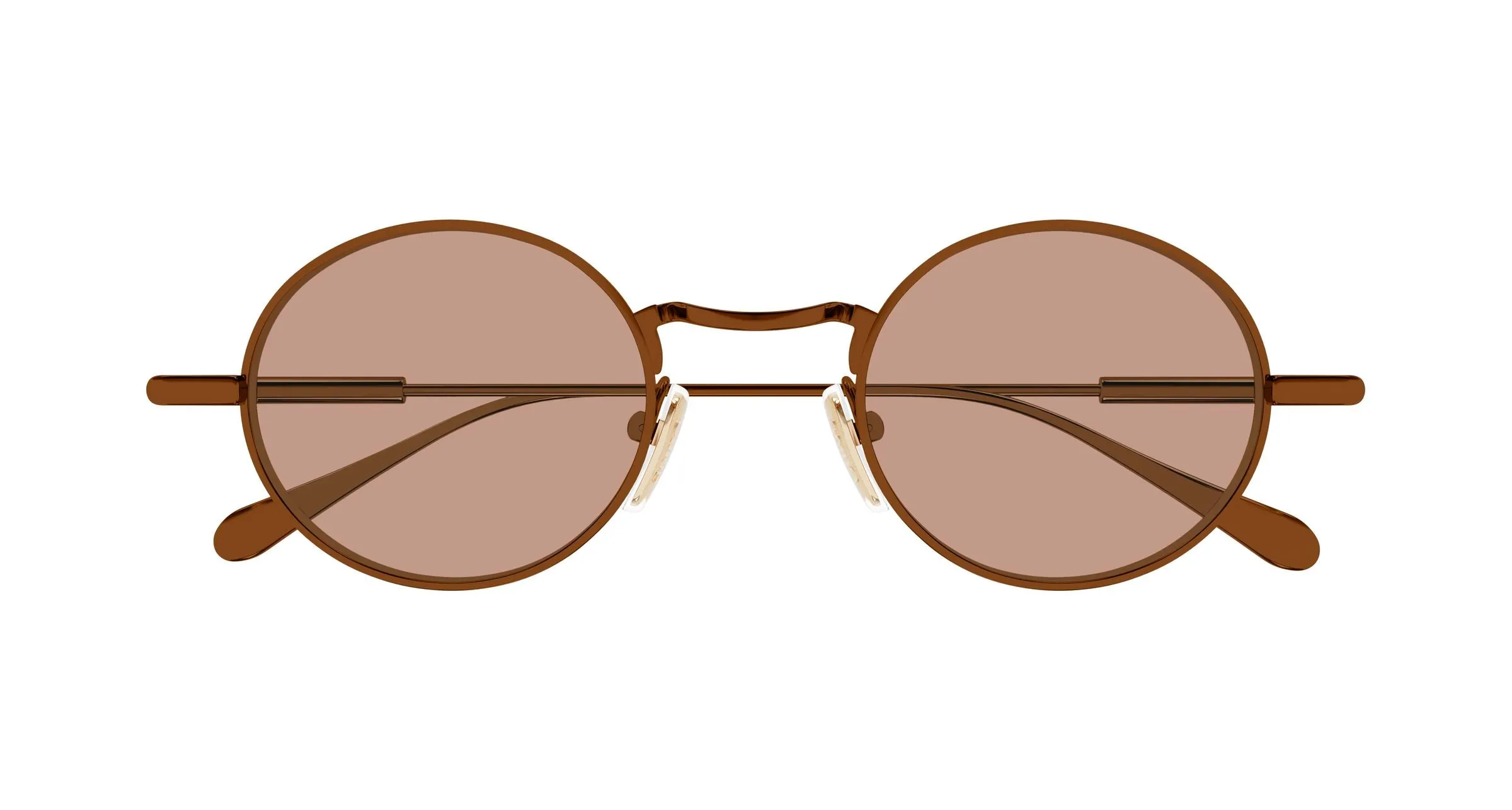 Chloé CH0414S 005 Occhiali da sole Metallo Marrone Marrone Rotonda - immagine 2