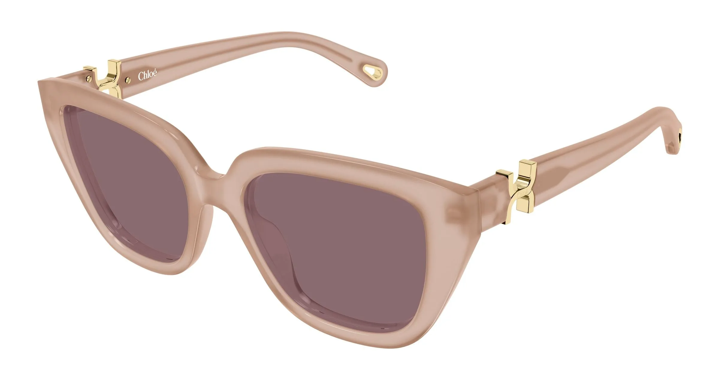 Chloé CH0410S 005 Occhiali da sole Acetato Rosa Viola Cat Eye - immagine 1