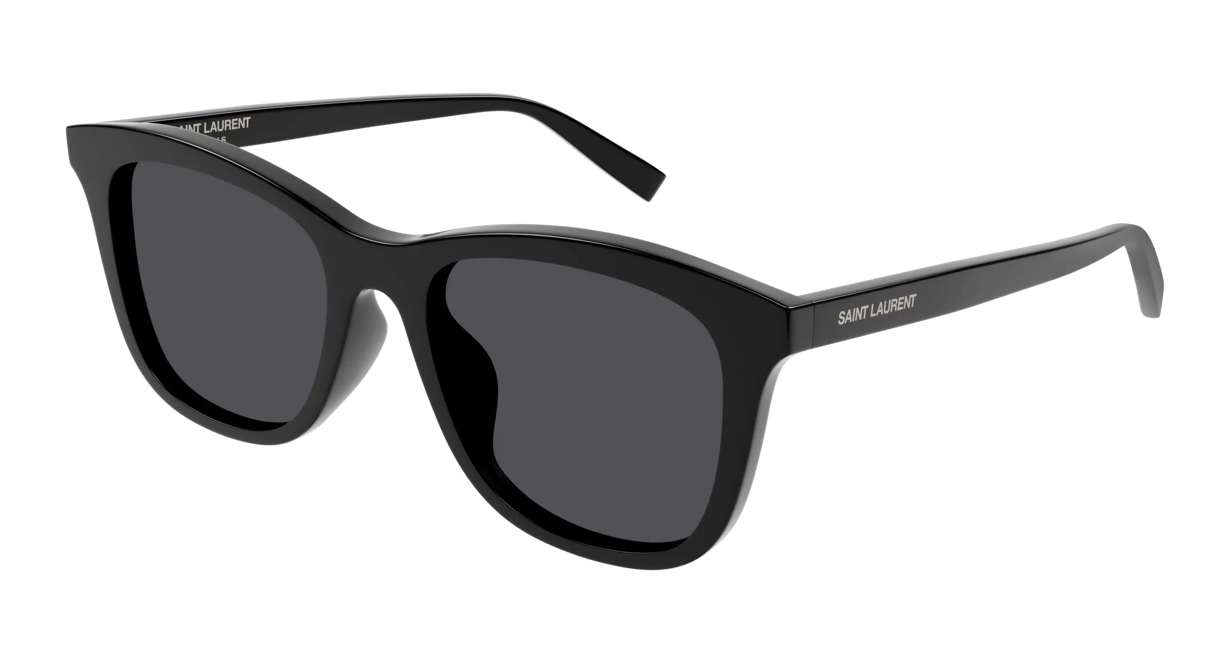SAINT LAURENT SL 587/K 001 Occhiali da sole Acetato Nero Nero Squadrata - immagine 1