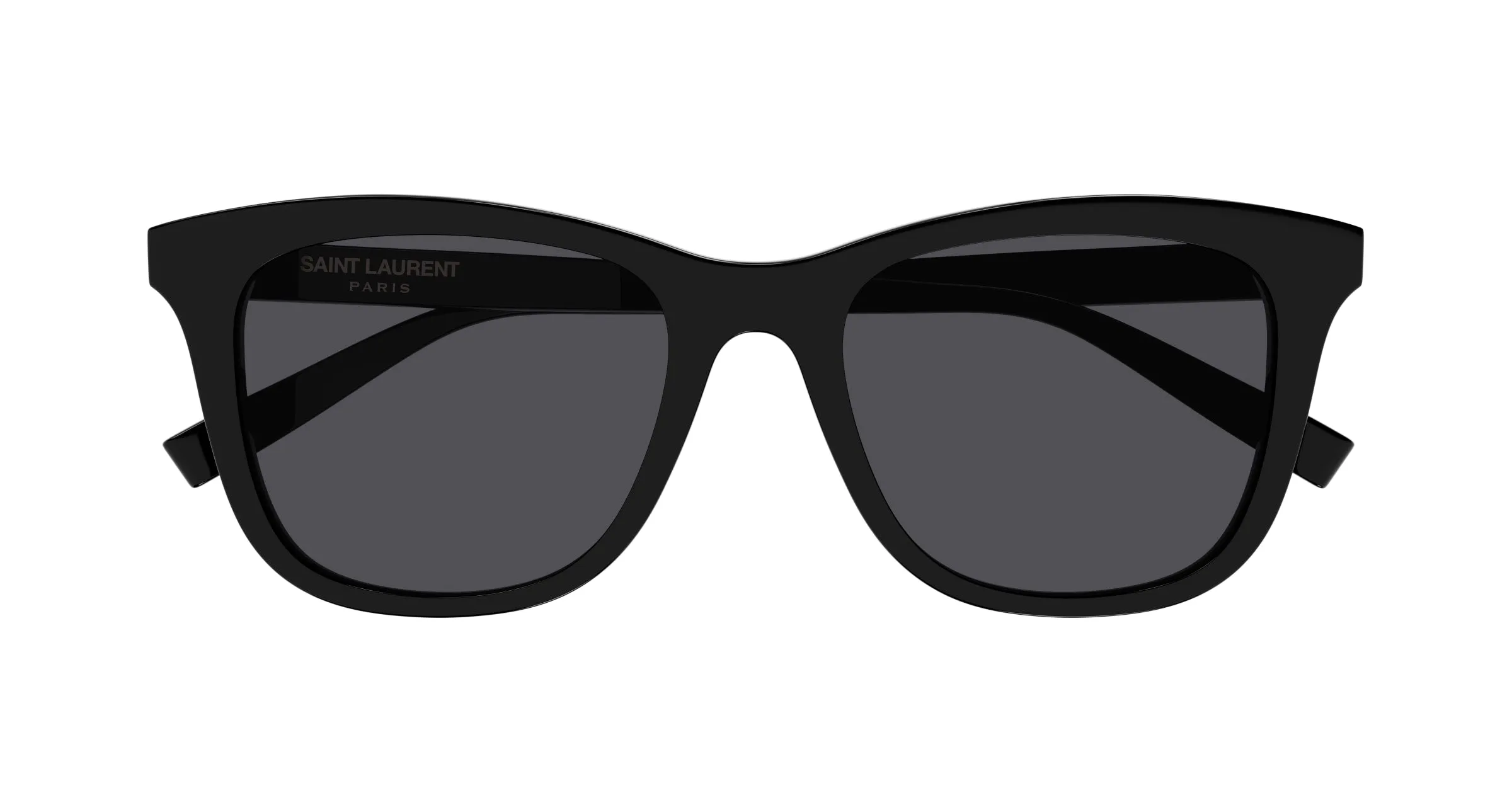 SAINT LAURENT SL 587/K 001 Occhiali da sole Acetato Nero Nero Squadrata - immagine 2