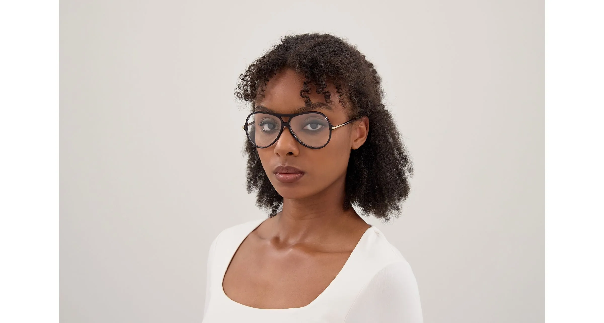 Chloé CH0398O 001 Montature da vista Acetato Grigio Trasparente Rotonda - immagine 2