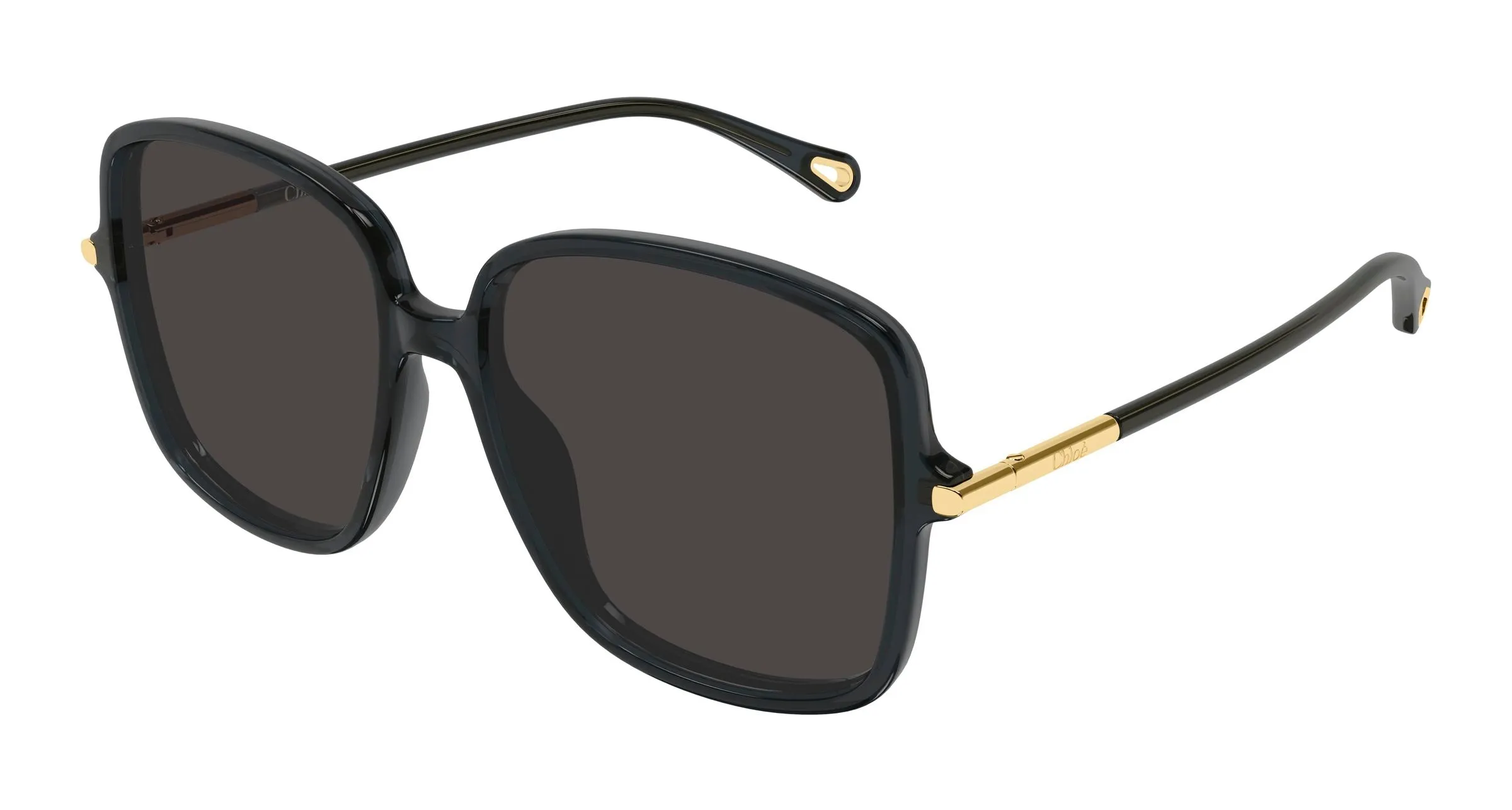 Chloé CH0396S 001 Occhiali da sole Acetato Grigio Grigio Squadrata - immagine 1