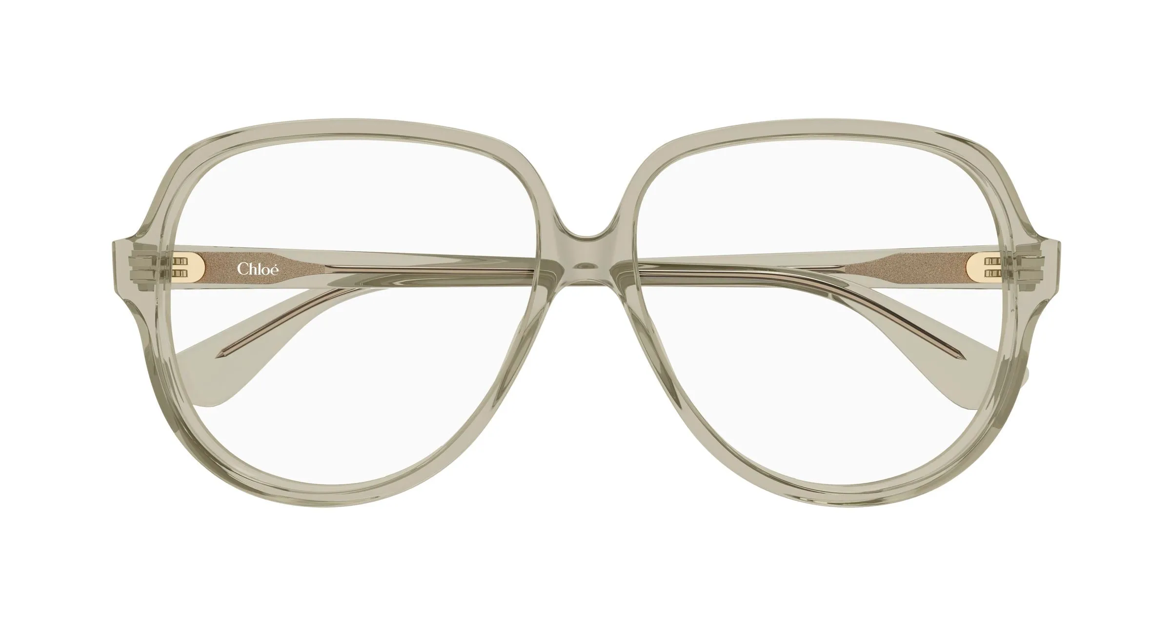 Chloé CH0391O 003 Montature da vista Acetato Verde Trasparente Squadrata - immagine 2
