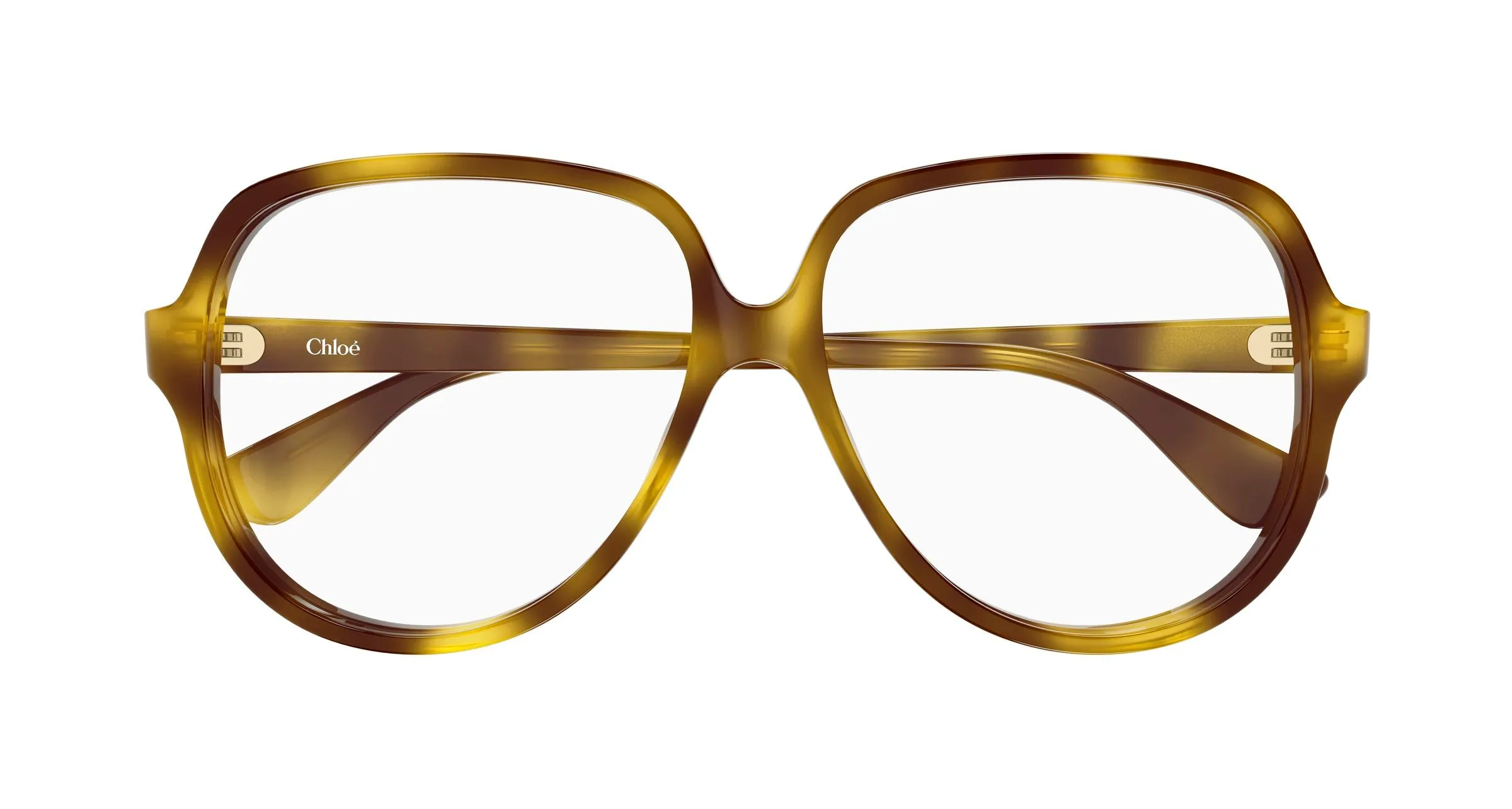 Chloé CH0391O 002 Montature da vista Acetato Havana Trasparente Squadrata - immagine 2