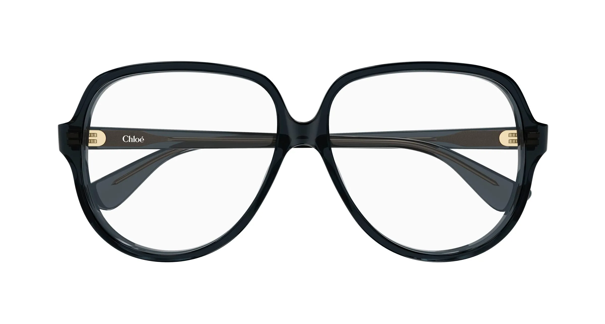 Chloé CH0391O 001 Montature da vista Acetato Grigio Trasparente Squadrata - immagine 2