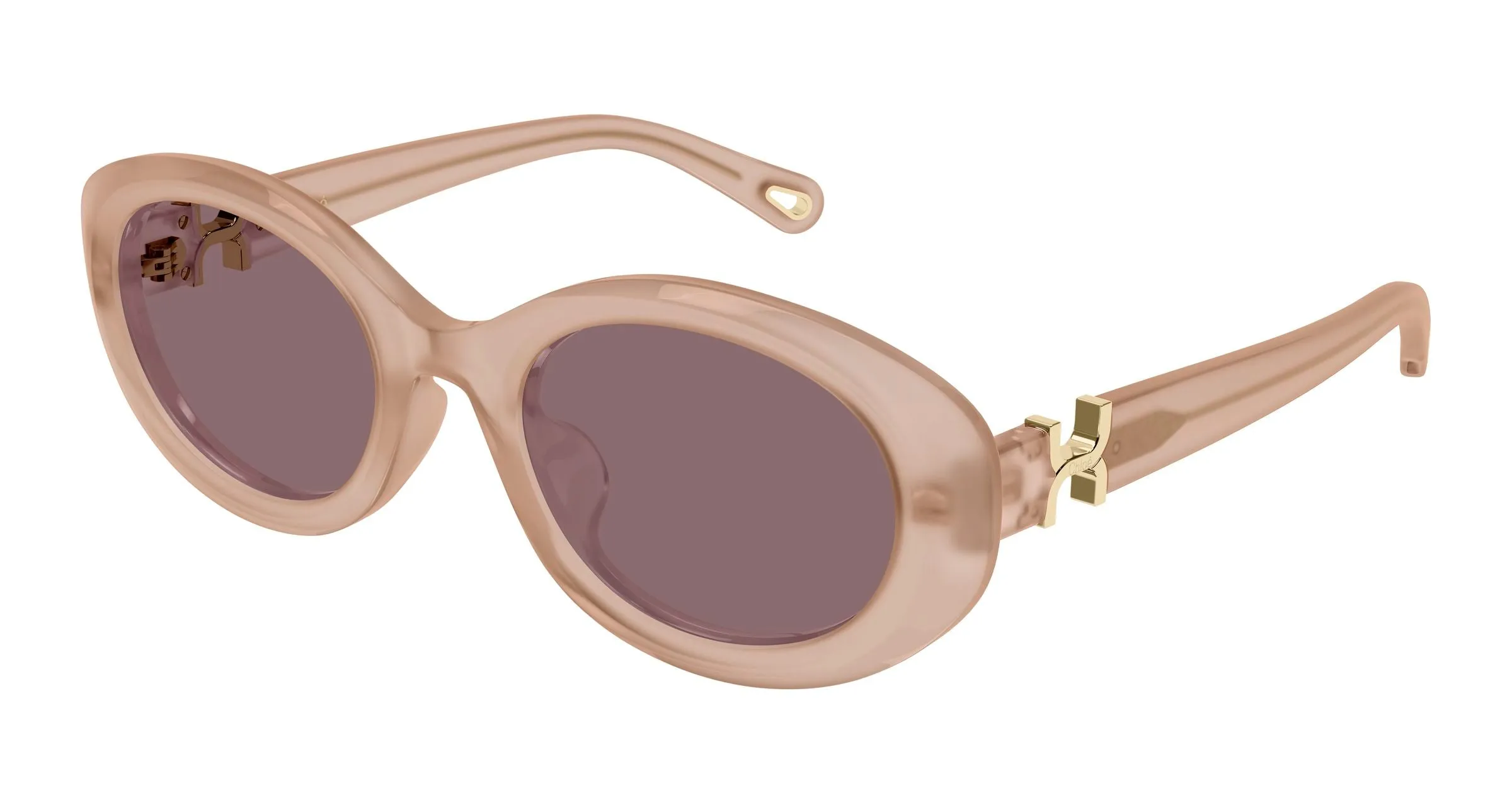 Chloé CH0323SK 005 Occhiali da sole Acetato Rosa Viola Rotonda - immagine 1