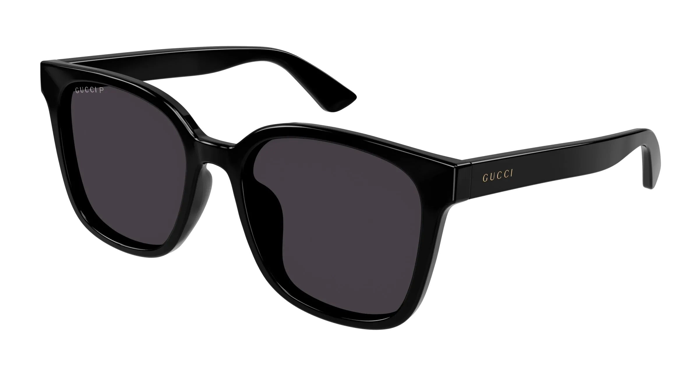 Gucci GG1346SK 002 Occhiali da sole Plastica Nero Marrone Squadrata Polarizzata - immagine 1