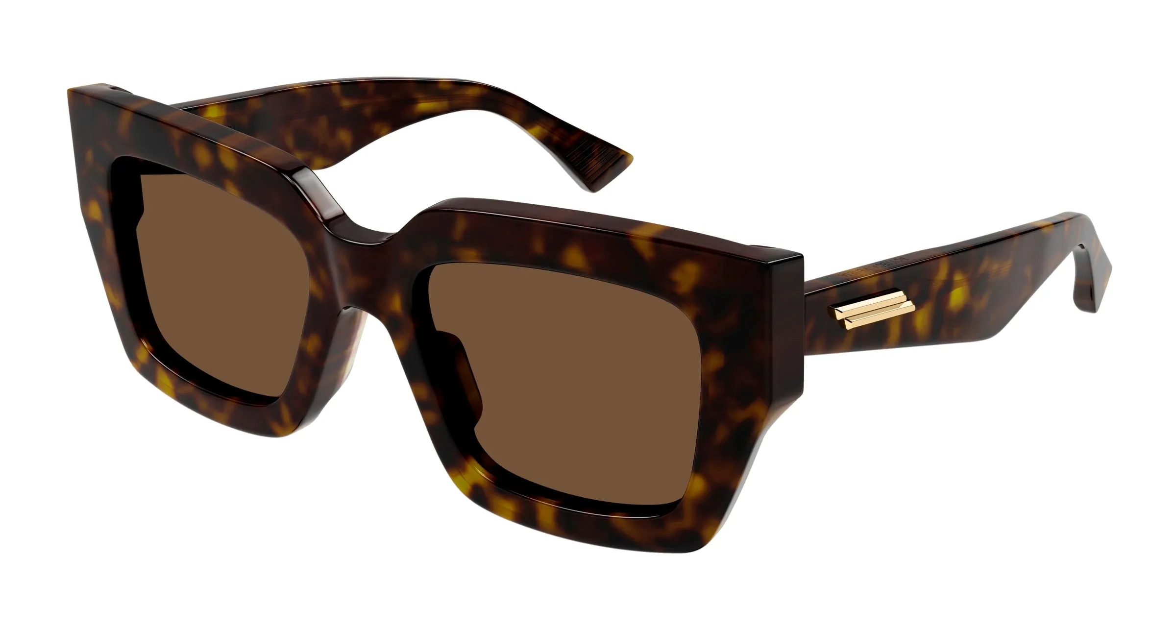 Bottega Veneta BV1212S 002 Occhiali da sole Acetato Havana Marrone Geometrica Normale - immagine 1