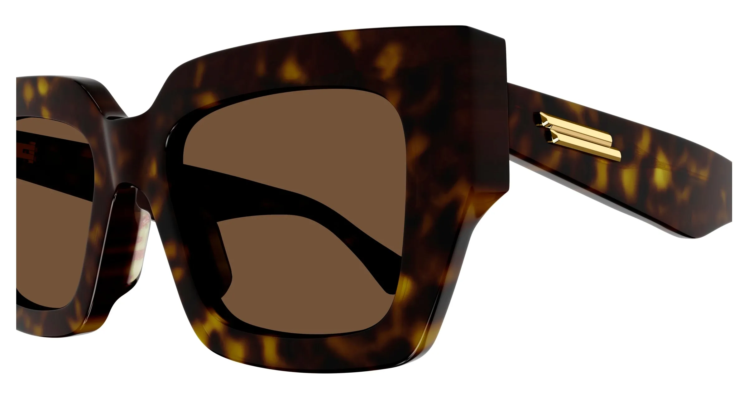 Bottega Veneta BV1212S 002 Occhiali da sole Acetato Havana Marrone Geometrica Normale - immagine 3