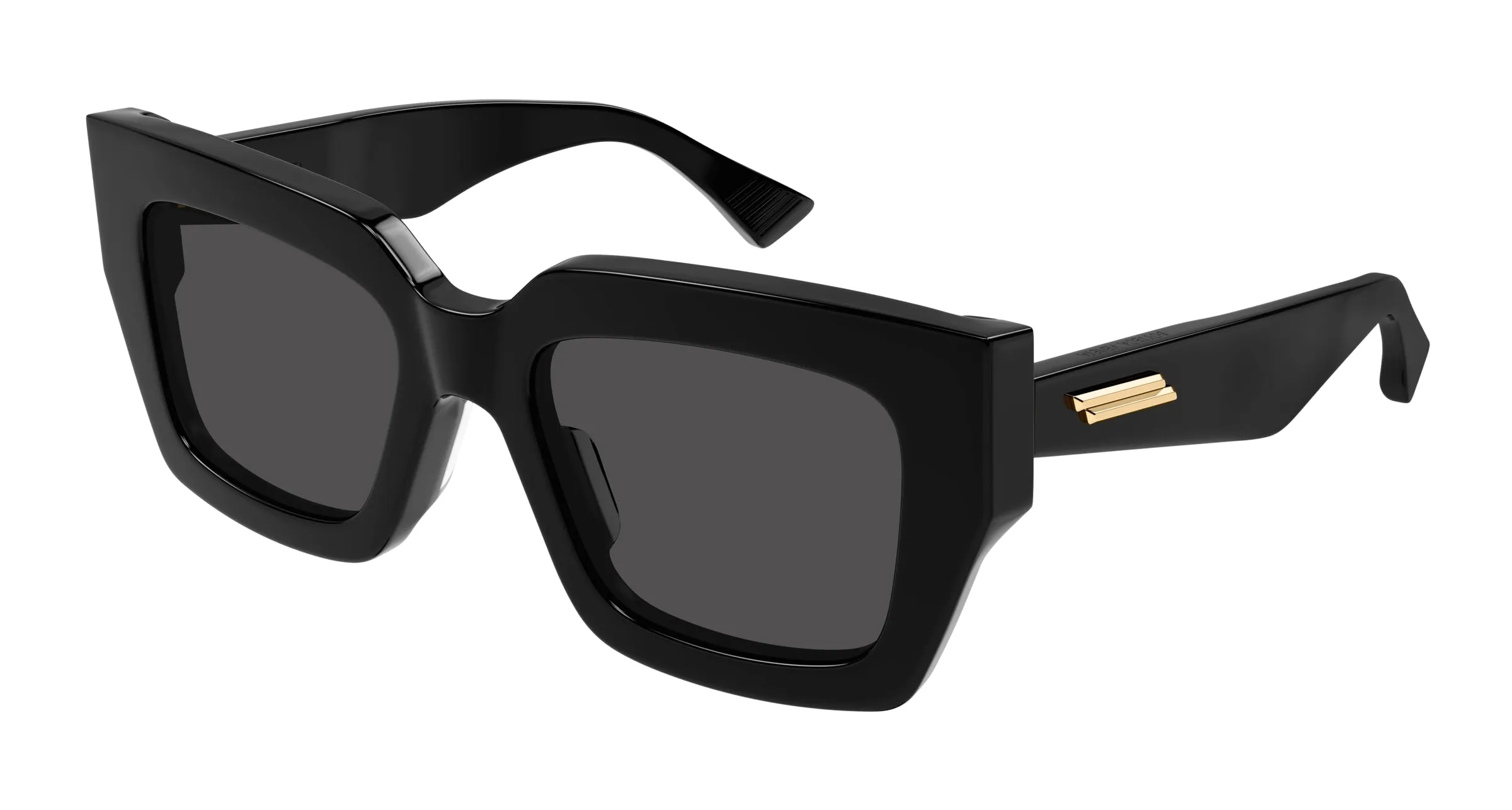 Bottega Veneta BV1212S 001 Occhiali da sole Acetato Nero Grigio Squadrata Normale - immagine 1