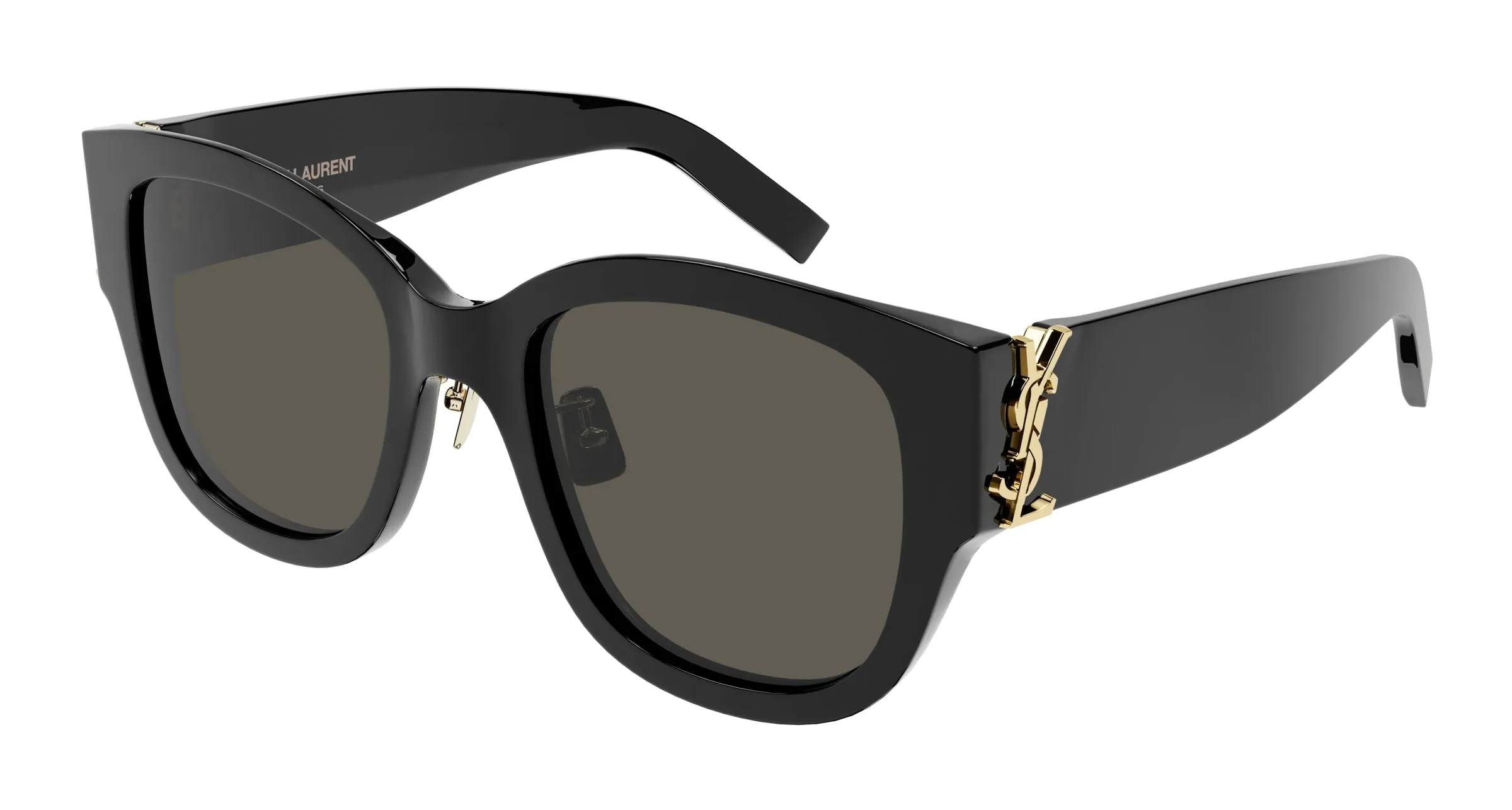 SAINT LAURENT SL M95/K 001 Occhiali da sole Acetato Nero Grigio Cat Eye - immagine 1