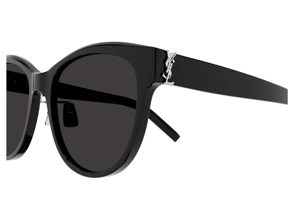SAINT LAURENT SL M107/K 001 Occhiali da sole Acetato Nero Nero Cat Eye - immagine 3