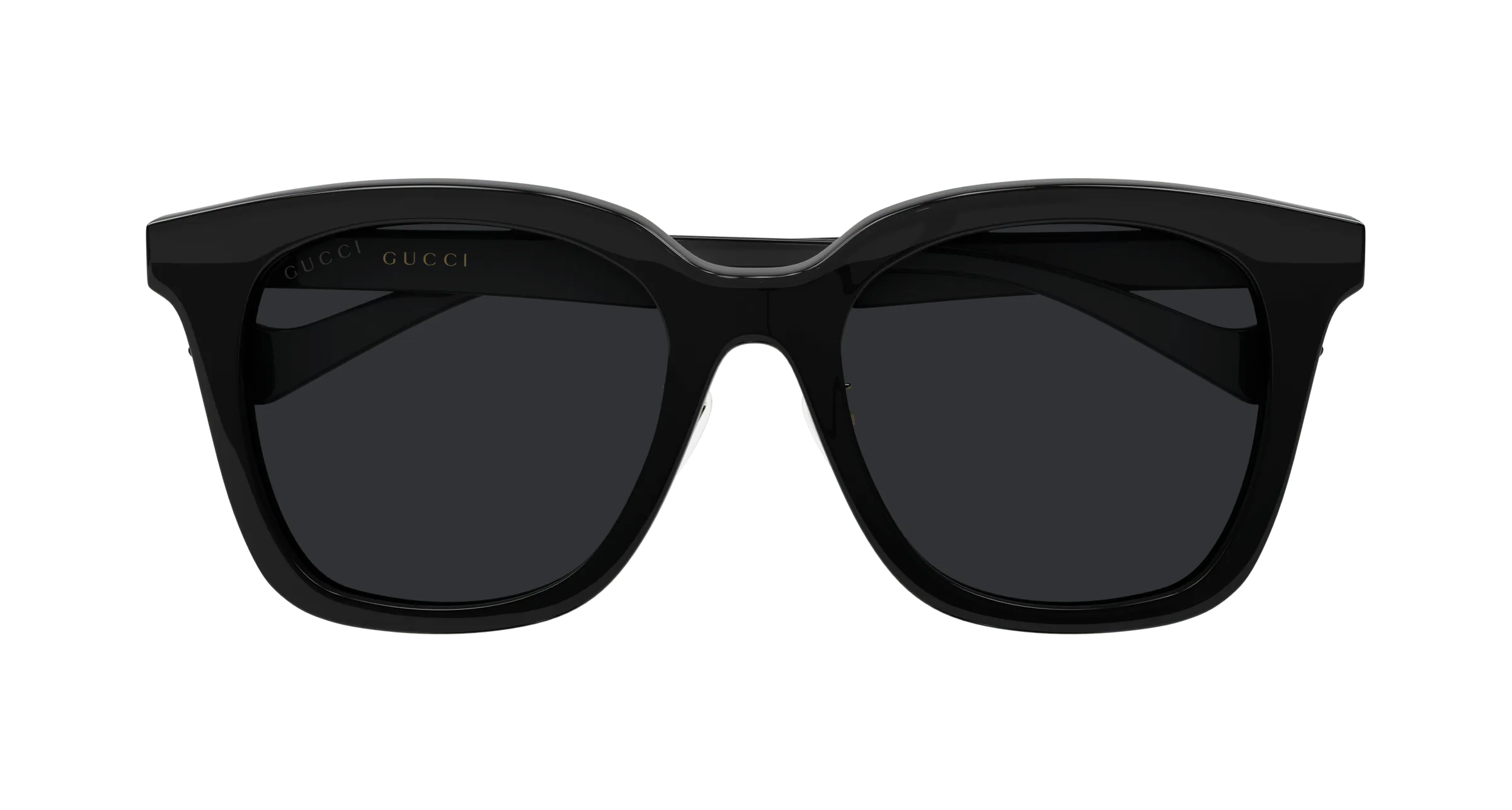 Gucci GG1000SK 001 Occhiali da sole Acetato Nero Grigio Squadrata Normale - immagine 2