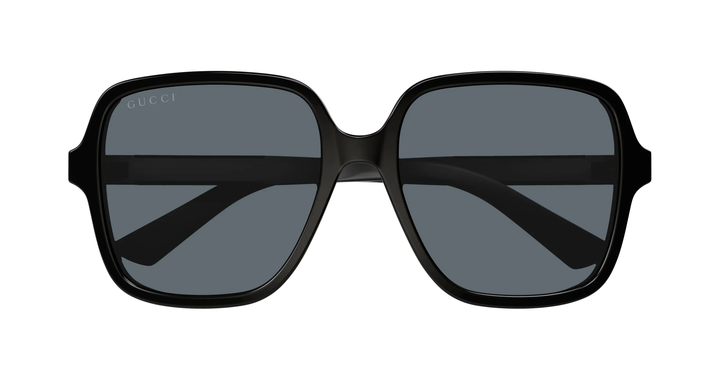 Gucci GG1189SA 002 Occhiali da sole Acetato Nero Grigio Squadrata Normale - immagine 3
