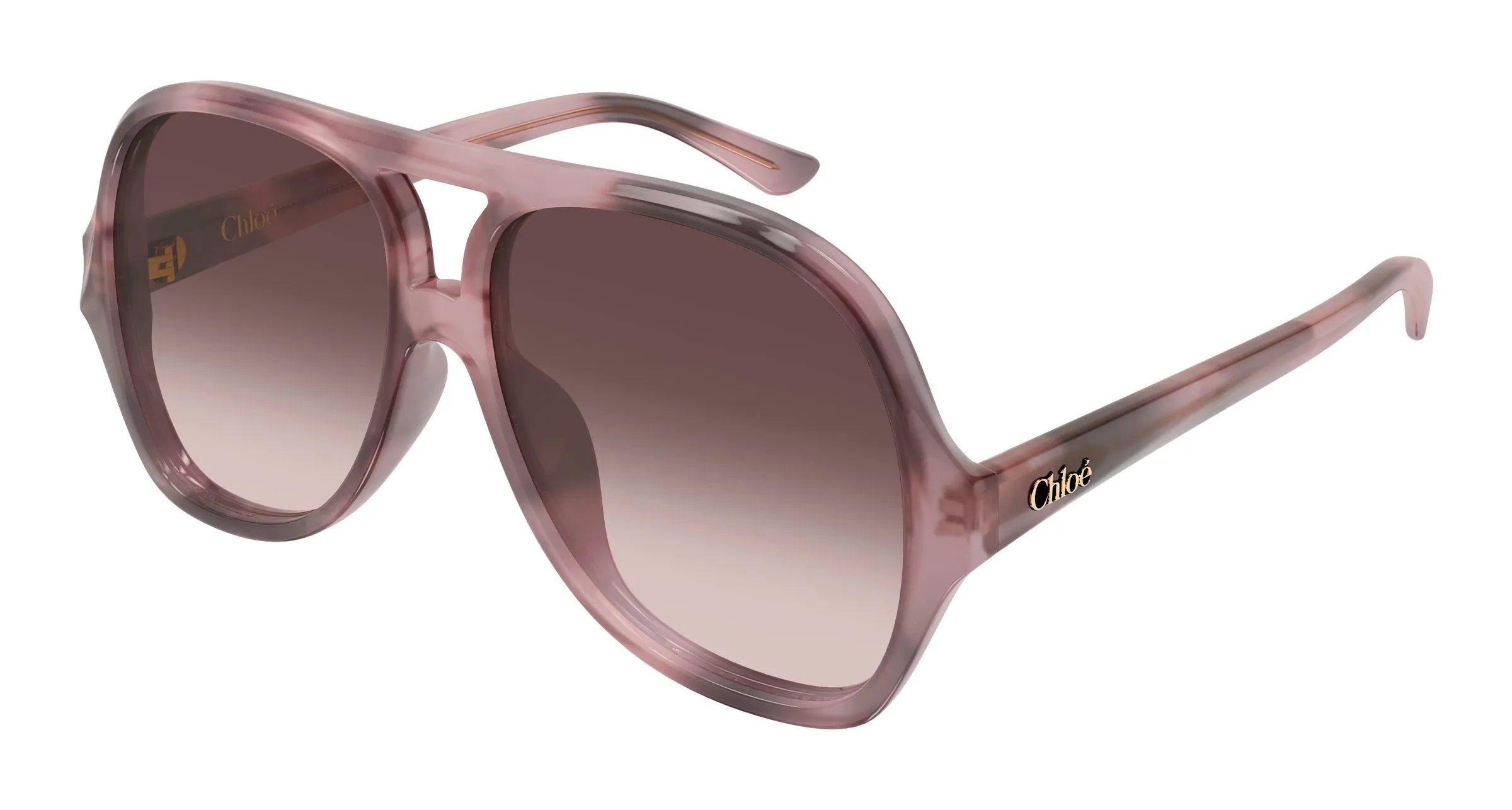 Chloé CH0289S 005 Occhiali da sole Acetato Havana Marrone Pilot Sfumato - immagine 1