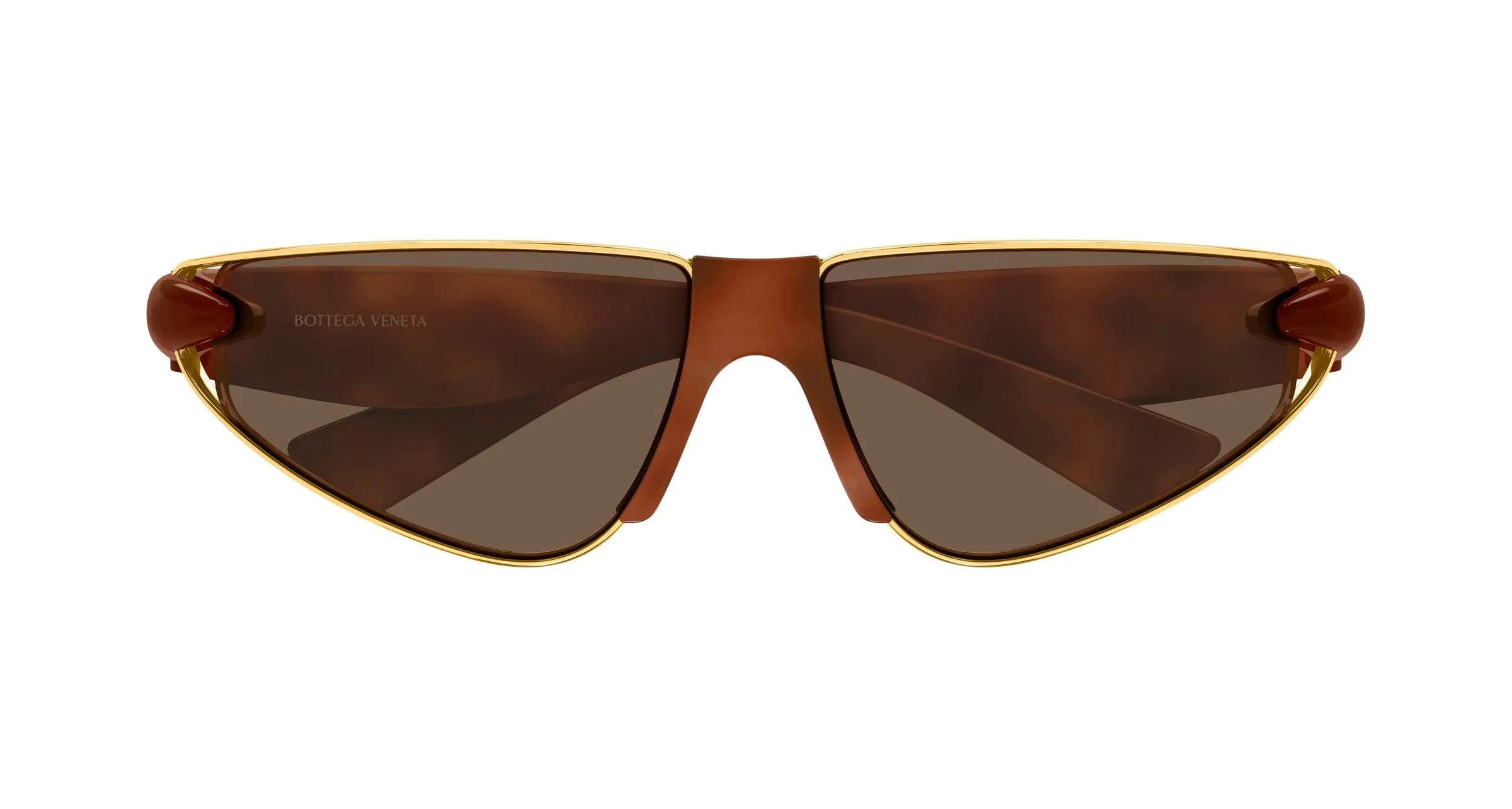 Bottega Veneta BV1523S 002 Occhiali da sole Bio-iniettato Havana Marrone Cat Eye - immagine 2